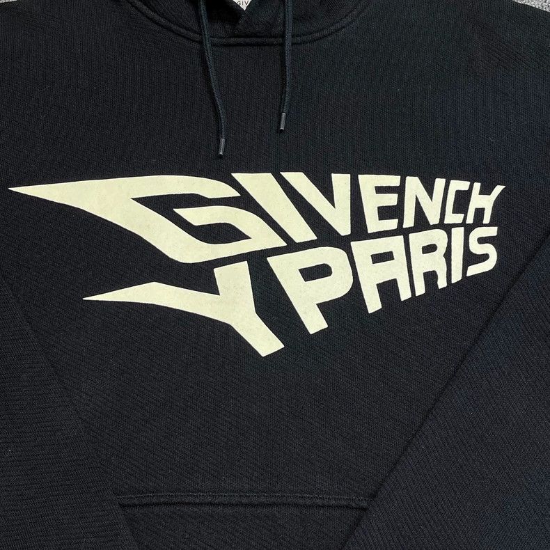 Givenchy Paris Logo Print Hoodie - dmc