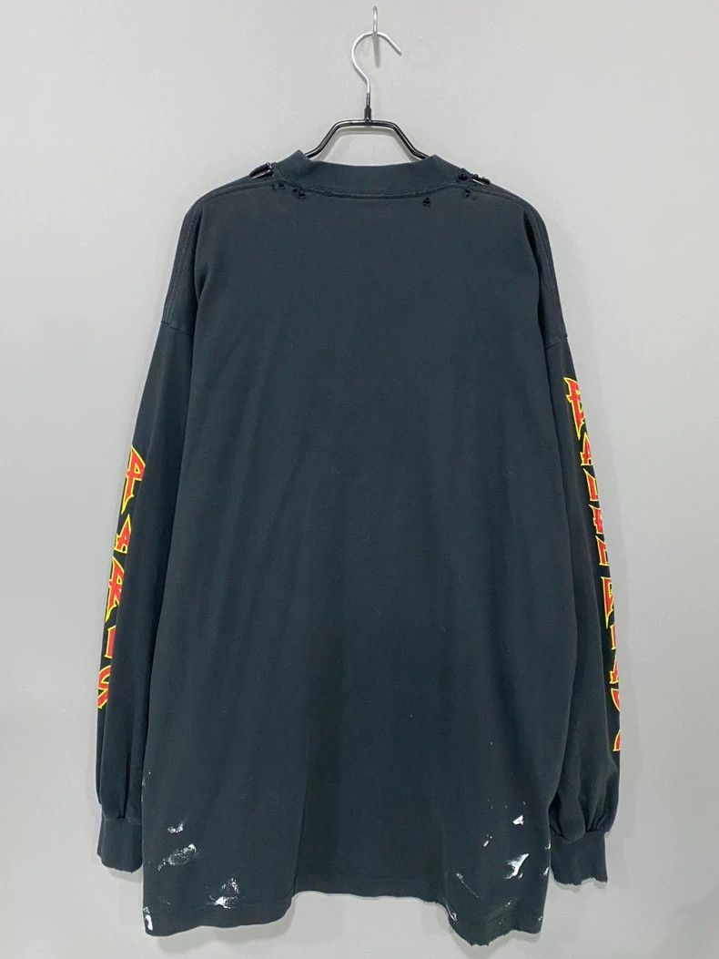 Balenciaga Balenciaga Flame Distressed Ink Sweatshirt - dmc Size US L / EU 52-54 / 3 - 3 Thumbnail