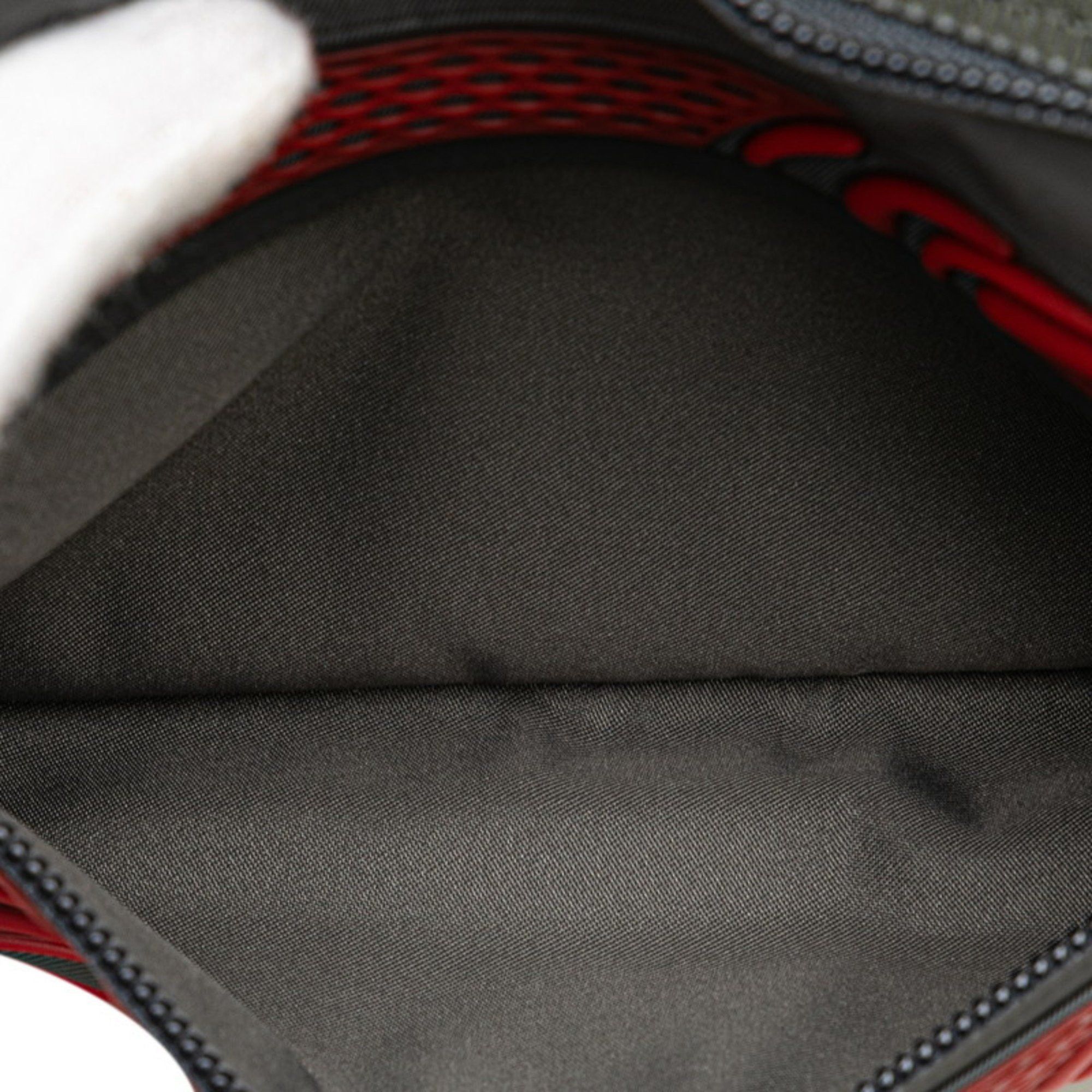 Gucci Gucci GG Nylon Belt Bag, Body Waist Bag 752102, Red, Gray, Nylon, Rubber, Women's, GUCCI Size ONE SIZE - 7 Thumbnail