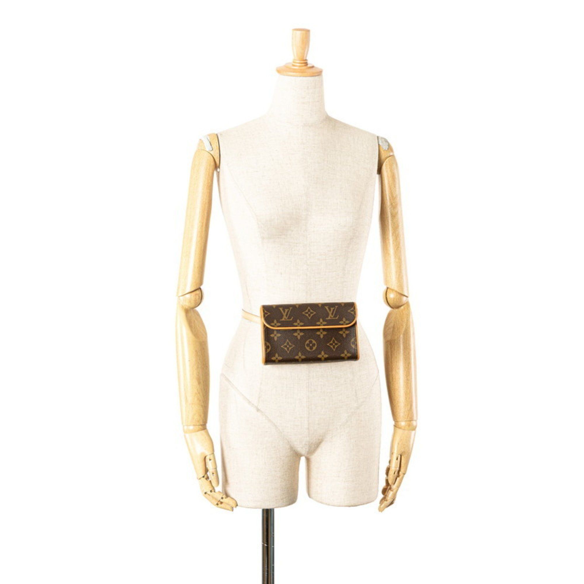 Louis Vuitton Louis Vuitton Monogram Florentine XS Waist Bag/Body Bag M51855 Brown PVC Leather Women's LOUIS VUITTON Size ONE SIZE - 10 Thumbnail