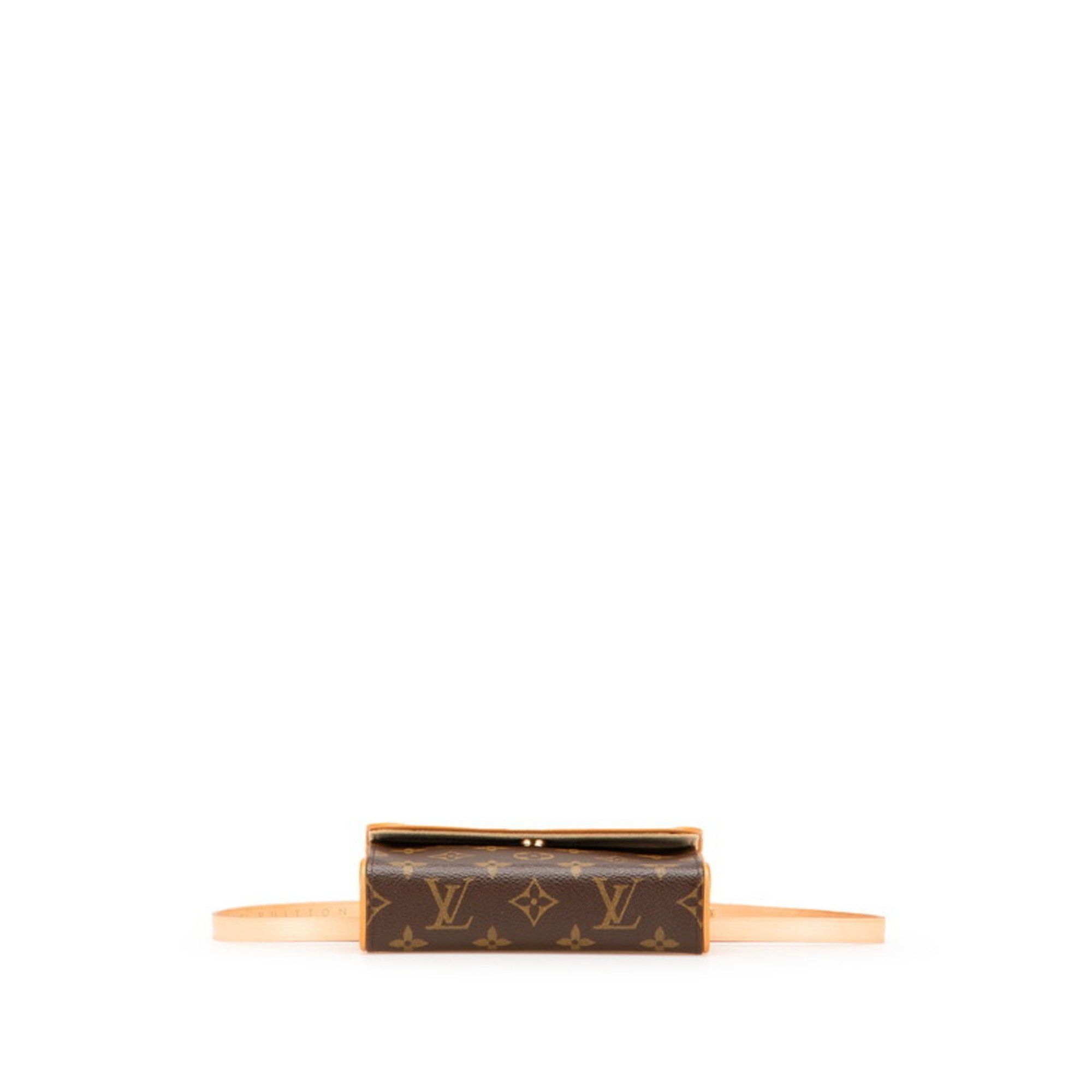 Louis Vuitton Louis Vuitton Monogram Florentine XS Waist Bag/Body Bag M51855 Brown PVC Leather Women's LOUIS VUITTON Size ONE SIZE - 3 Thumbnail
