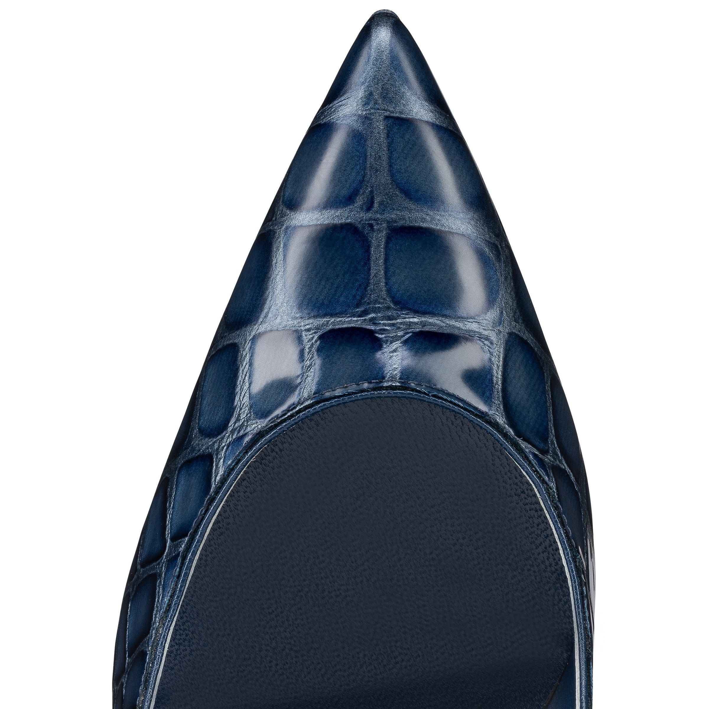 Christian Louboutin kate 100mm navy Size US 7.5 / IT 37.5 - 4 Thumbnail