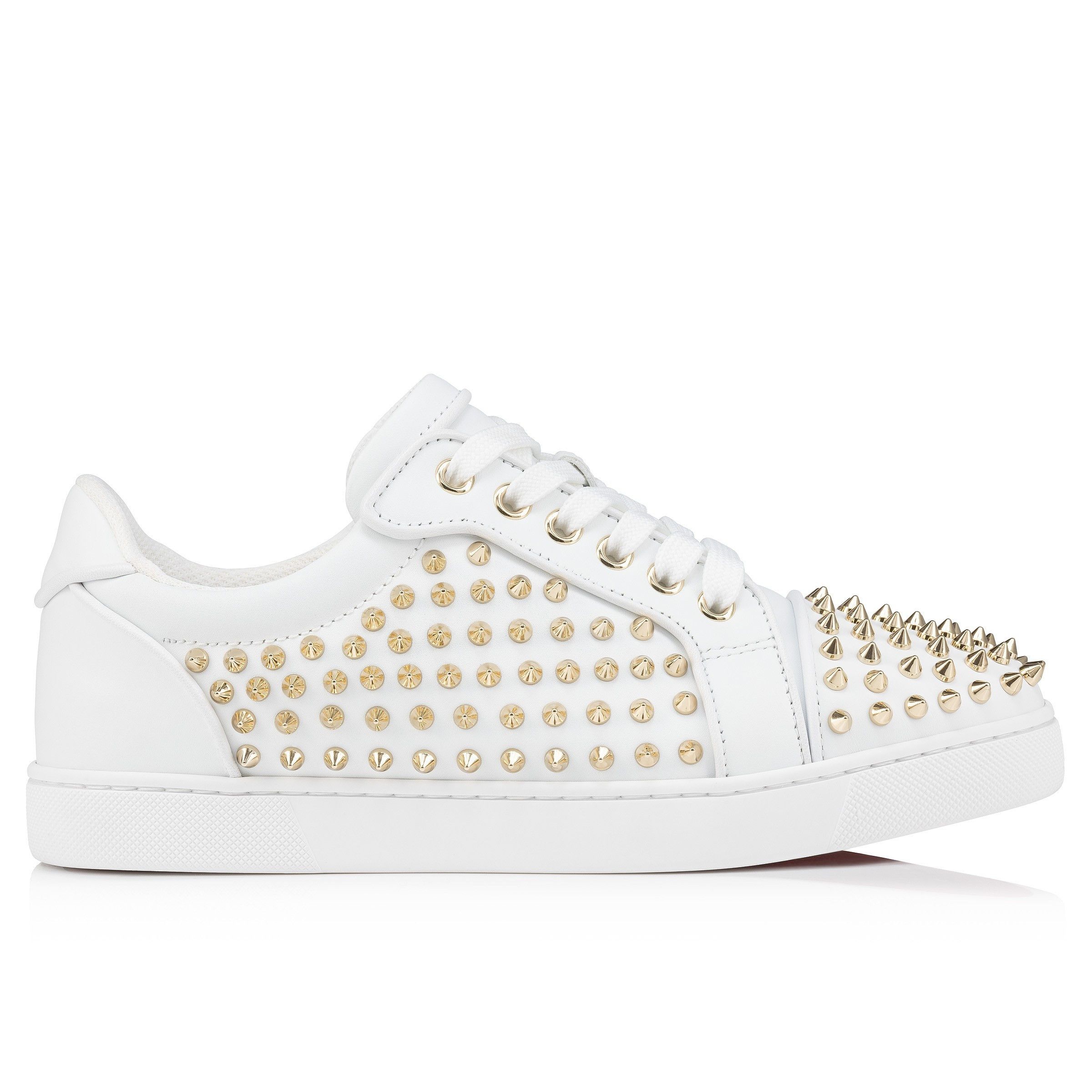 Christian Louboutin vieira night spikes white Size US 6.5 / IT 36.5 - 3 Thumbnail