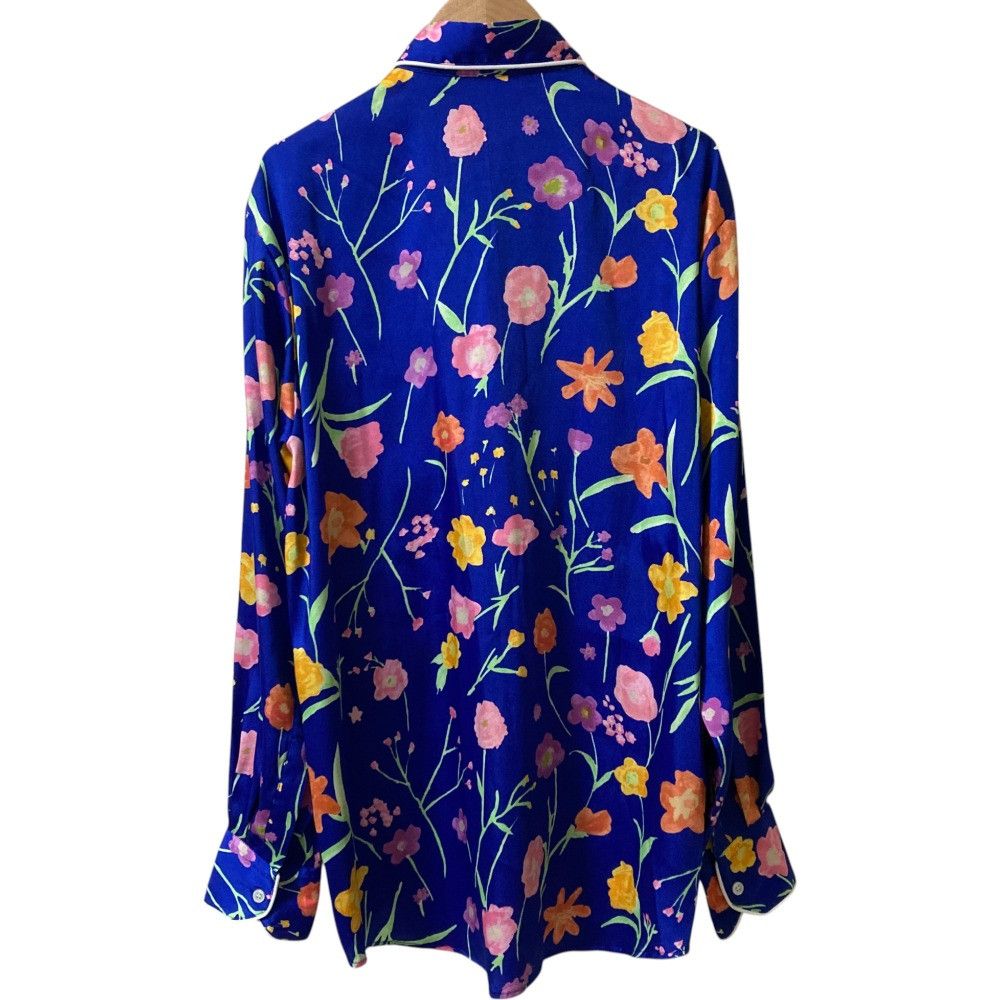 Other Other Plan C Flowe Print Pleated Shirt Others Tops DUTY FREE for USA Size ONE SIZE - 2 Thumbnail