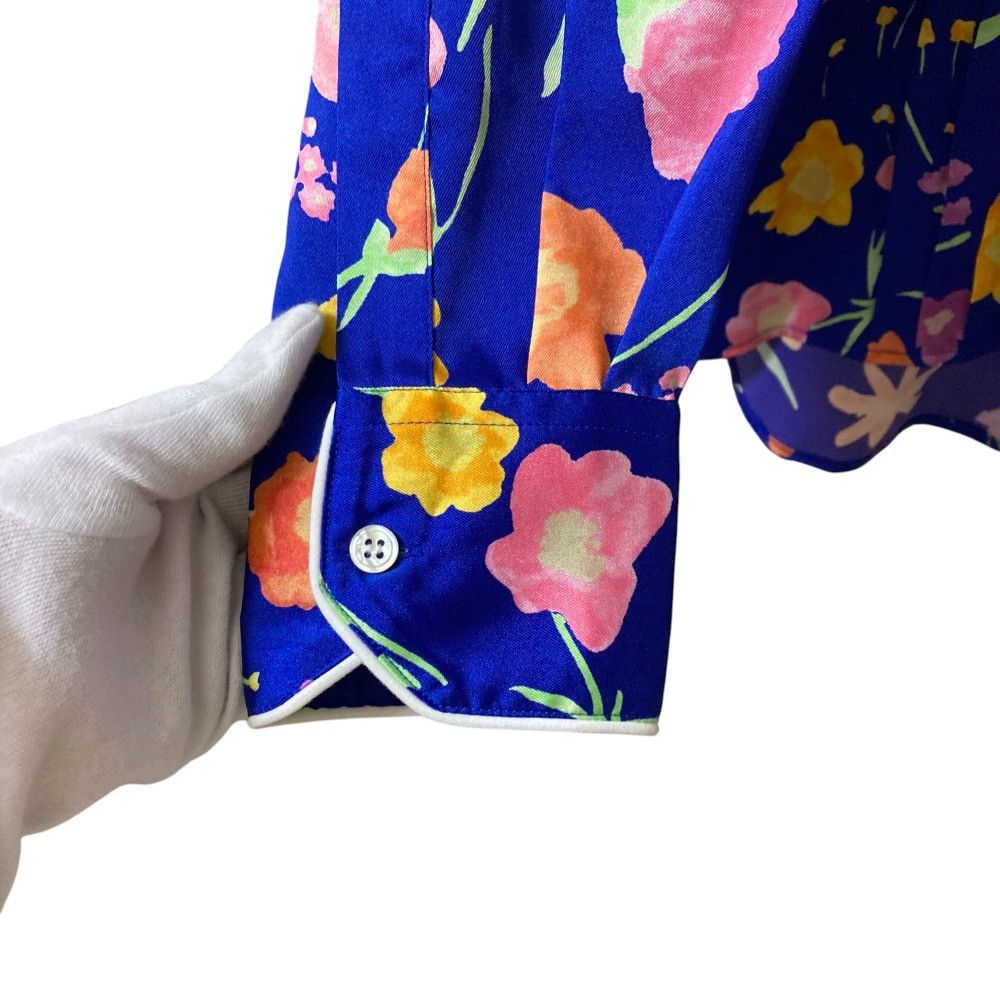 Other Other Plan C Flowe Print Pleated Shirt Others Tops DUTY FREE for USA Size ONE SIZE - 6 Thumbnail