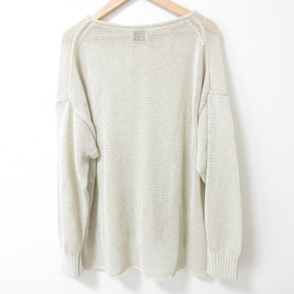Other Other UNITED ARROWS Paper Knit Pullover Natural Material Tops DUTY FREE for USA Size ONE SIZE - 2 Thumbnail