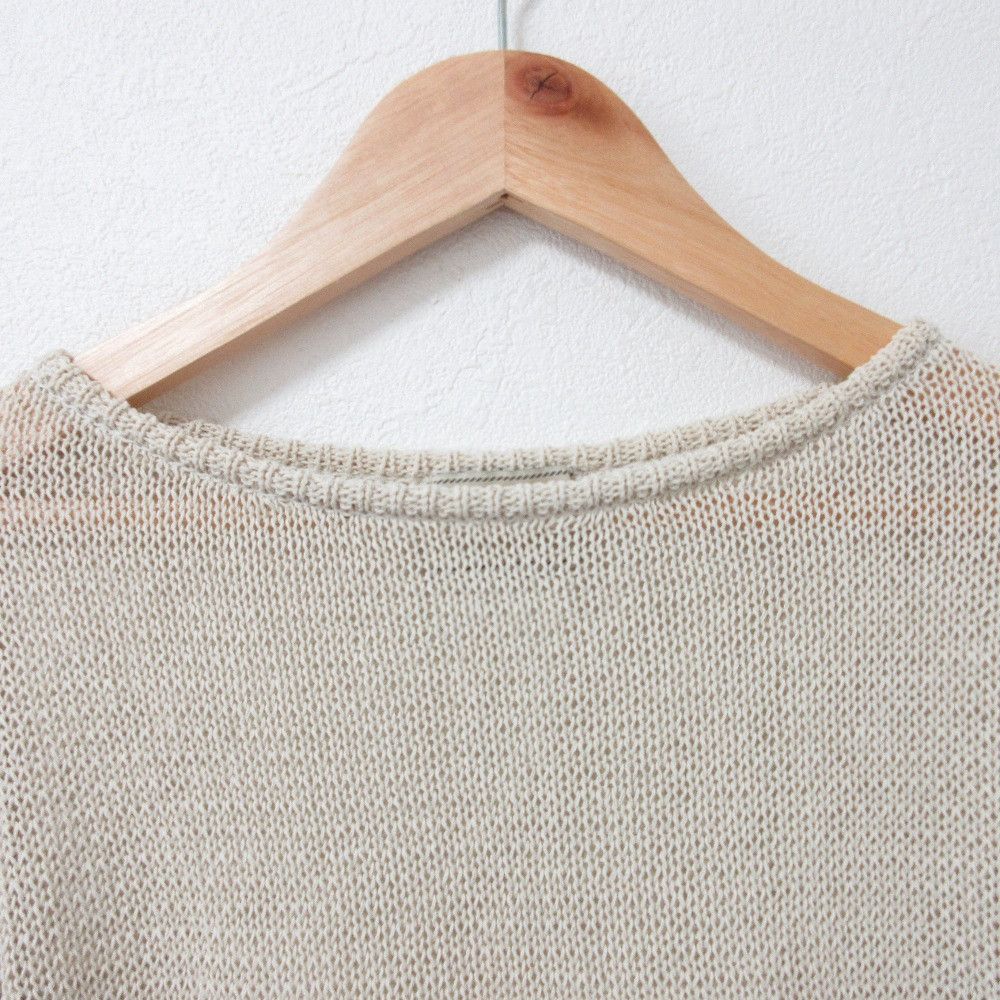 Other Other UNITED ARROWS Paper Knit Pullover Natural Material Tops DUTY FREE for USA Size ONE SIZE - 3 Thumbnail