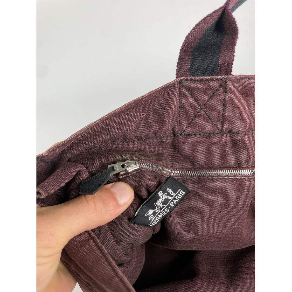 Other Hermès Black Cotton Handbag Size ONE SIZE - 5 Thumbnail