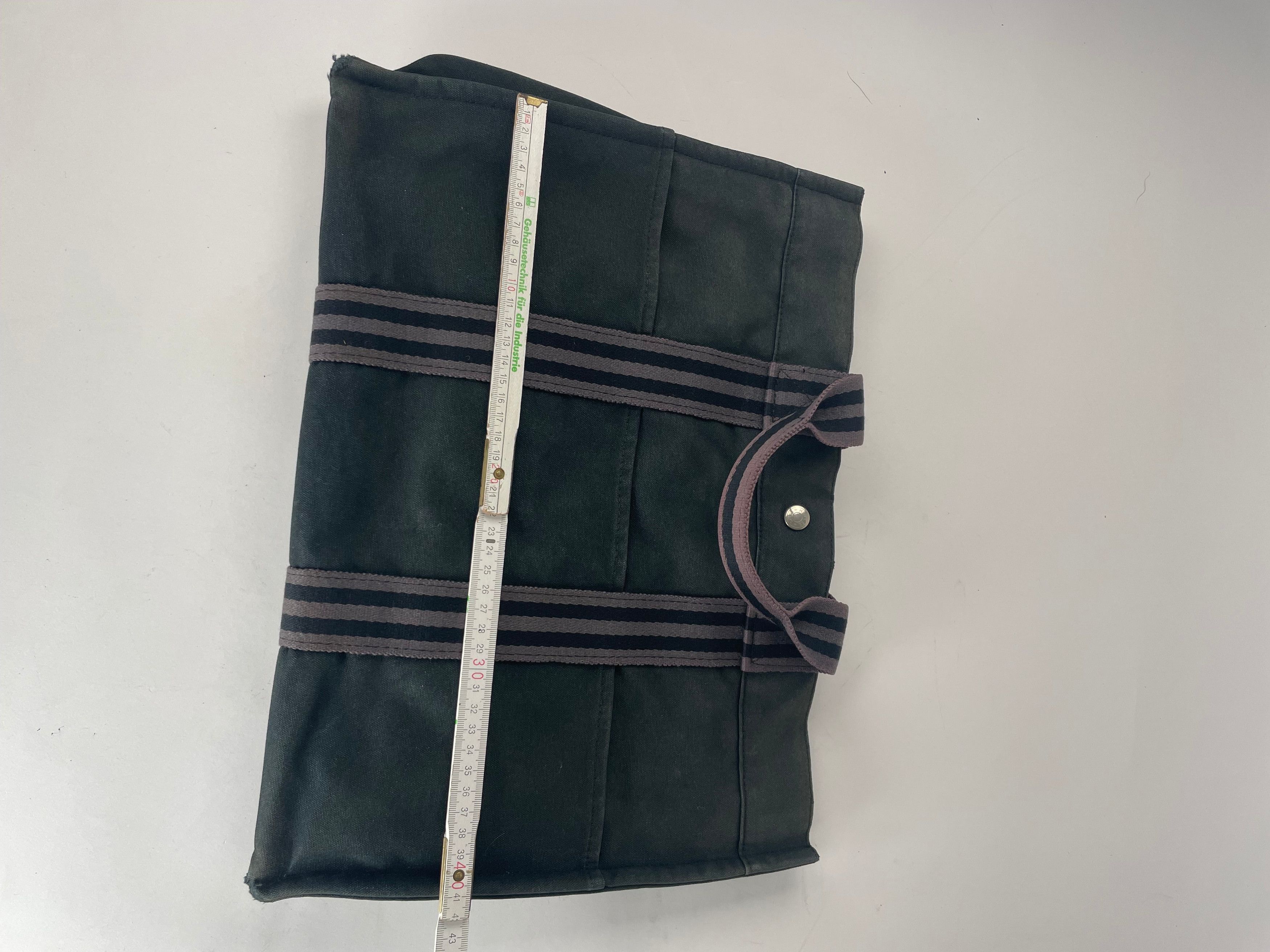 Other Vintage Hermes Canvas Shopper Bag Black Size ONE SIZE - 5 Thumbnail