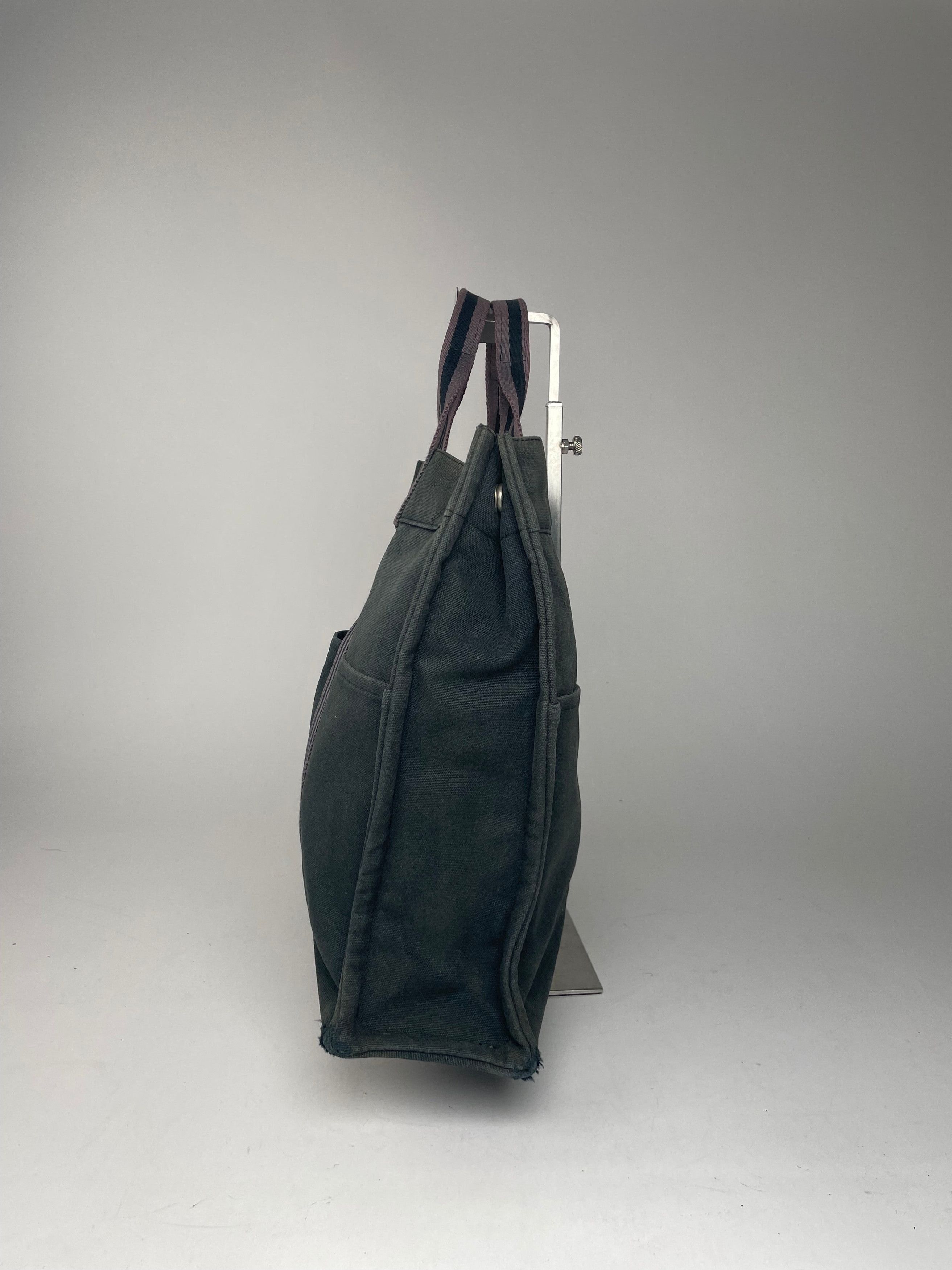 Other Vintage Hermes Canvas Shopper Bag Black Size ONE SIZE - 8 Thumbnail