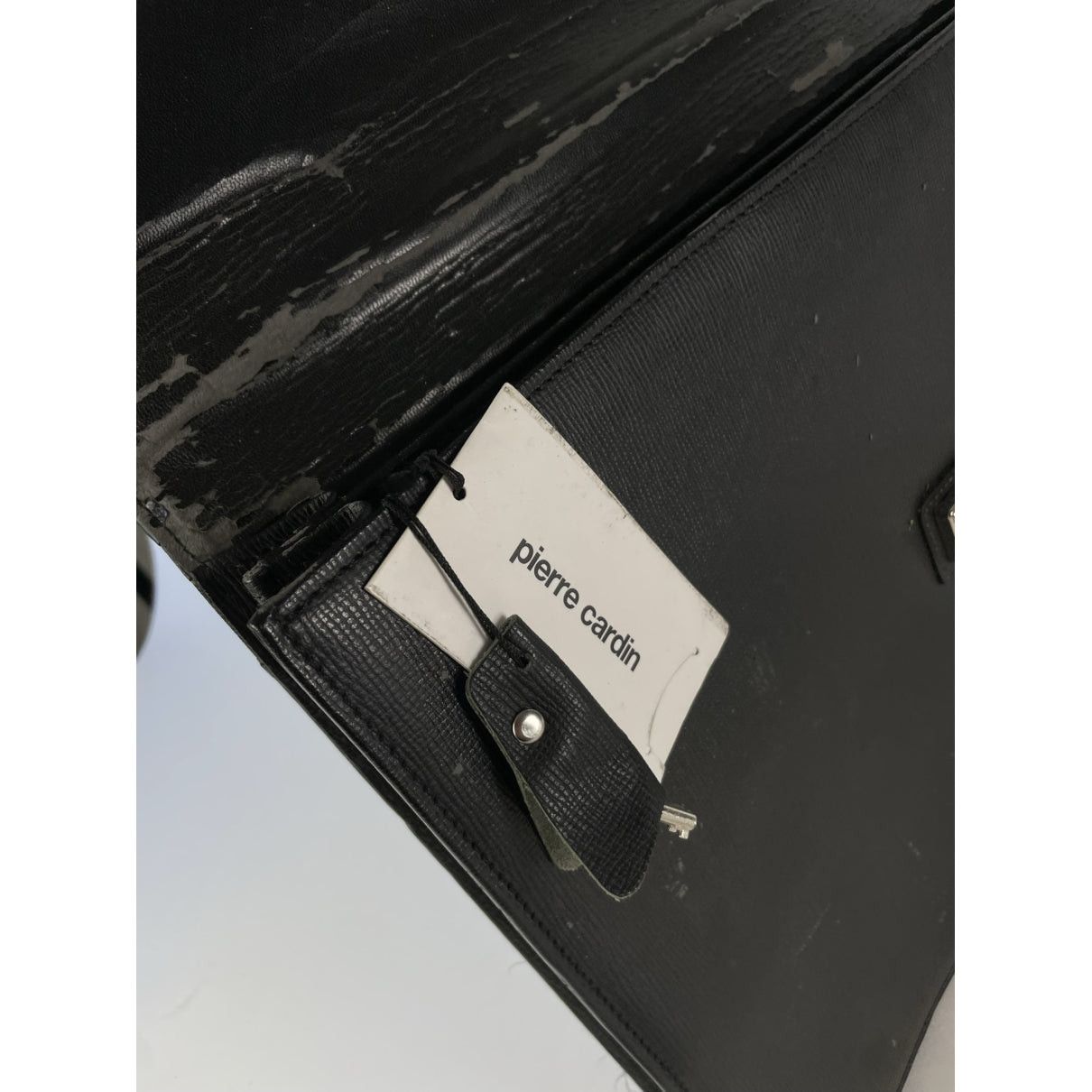 Pierre Cardin Black Leather Bag Size ONE SIZE - 4 Thumbnail