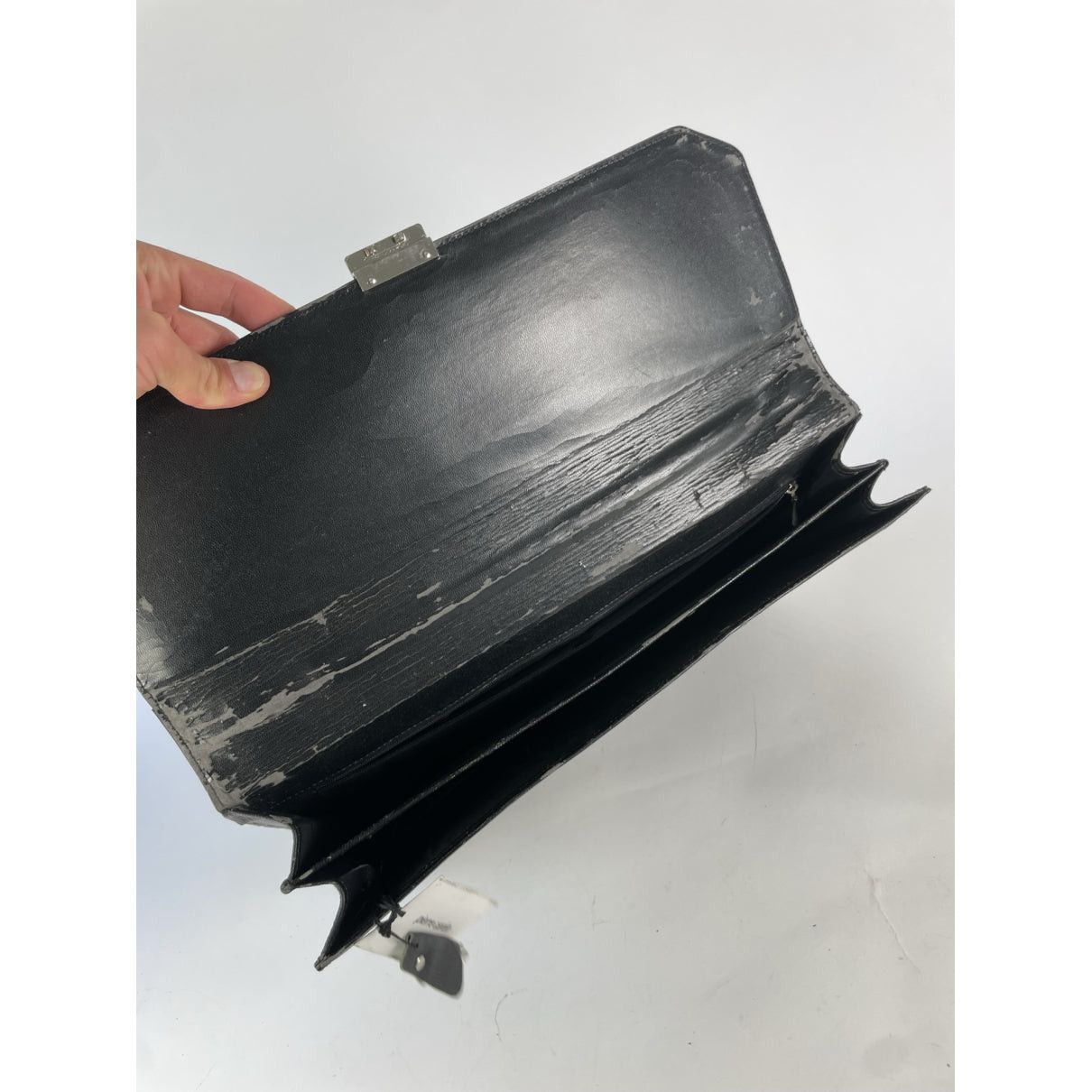 Pierre Cardin Black Leather Bag Size ONE SIZE - 3 Thumbnail