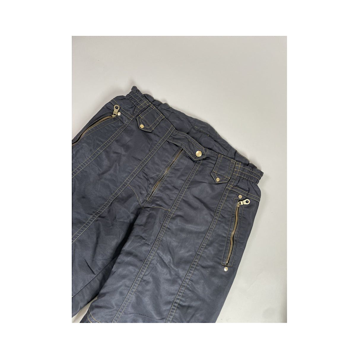 Navy Polyester Trouser