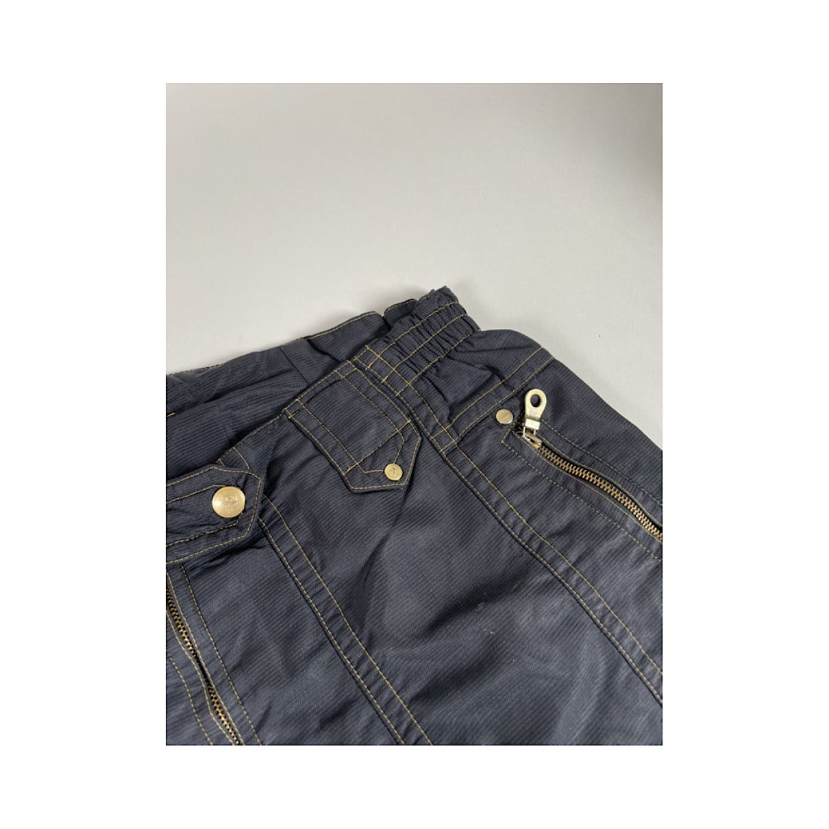 Navy Polyester Trouser
