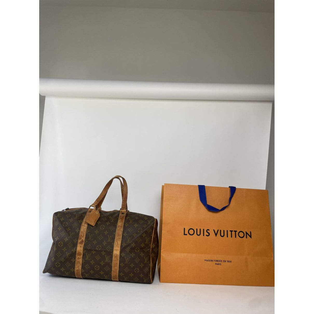 Louis Vuitton Keepall Brown Leather Travel Bag Size ONE SIZE - 4 Thumbnail