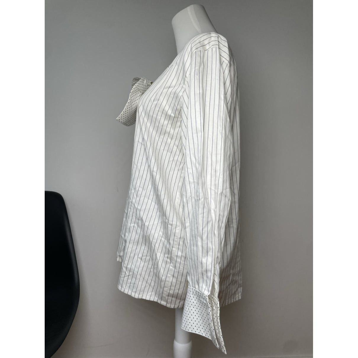 Dior J'A Black Cotton Top Size M / US 6-8 / IT 42-44 - 3 Thumbnail