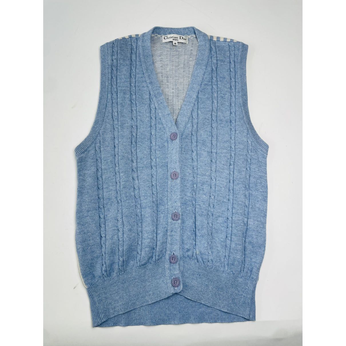 Dior J'adore Turquoise Wool Top Size M / US 6-8 / IT 42-44 - 5 Thumbnail