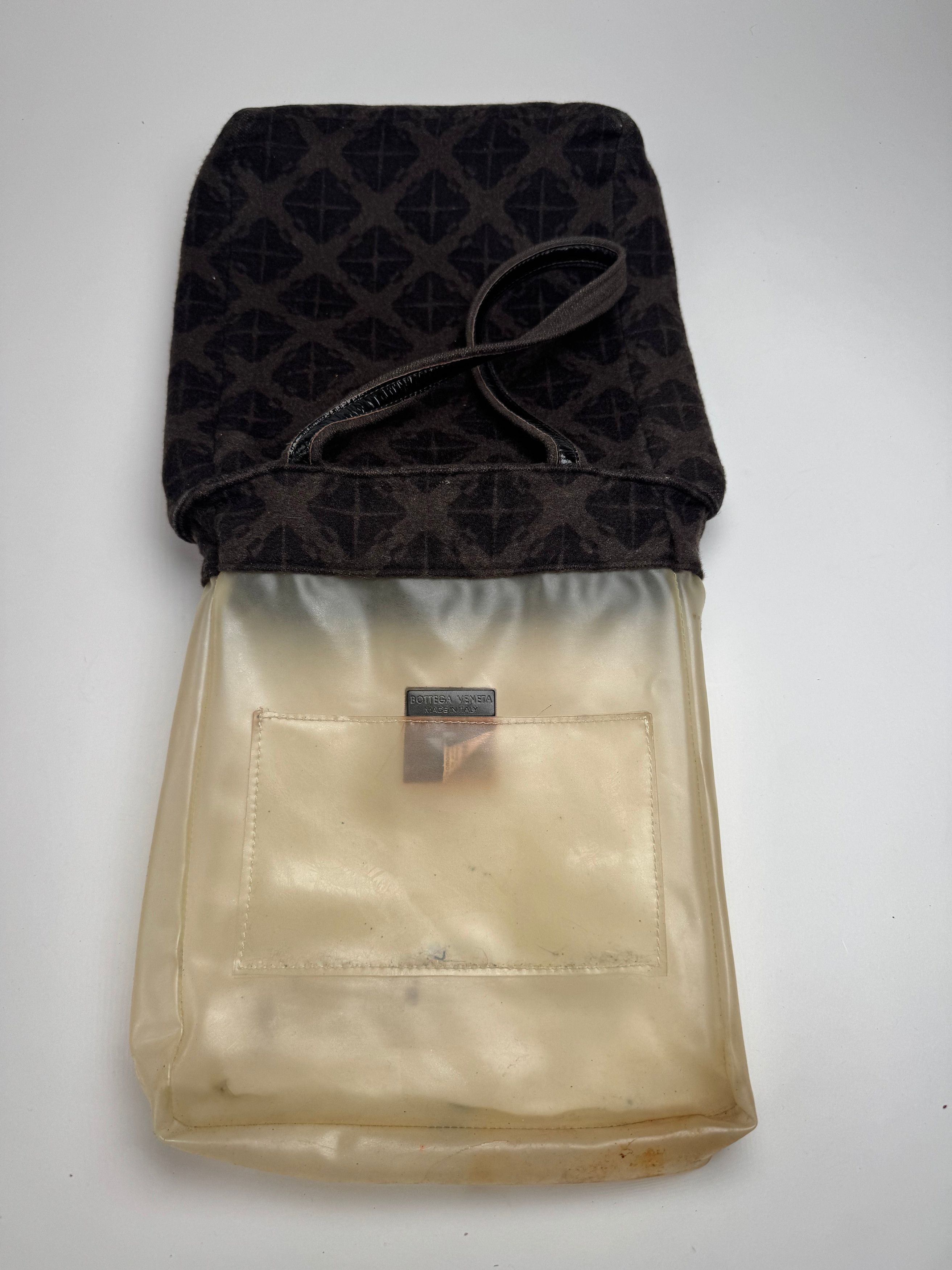 Bottega Veneta Vintage Wool Monogram Shopper Brown Size ONE SIZE - 9 Thumbnail