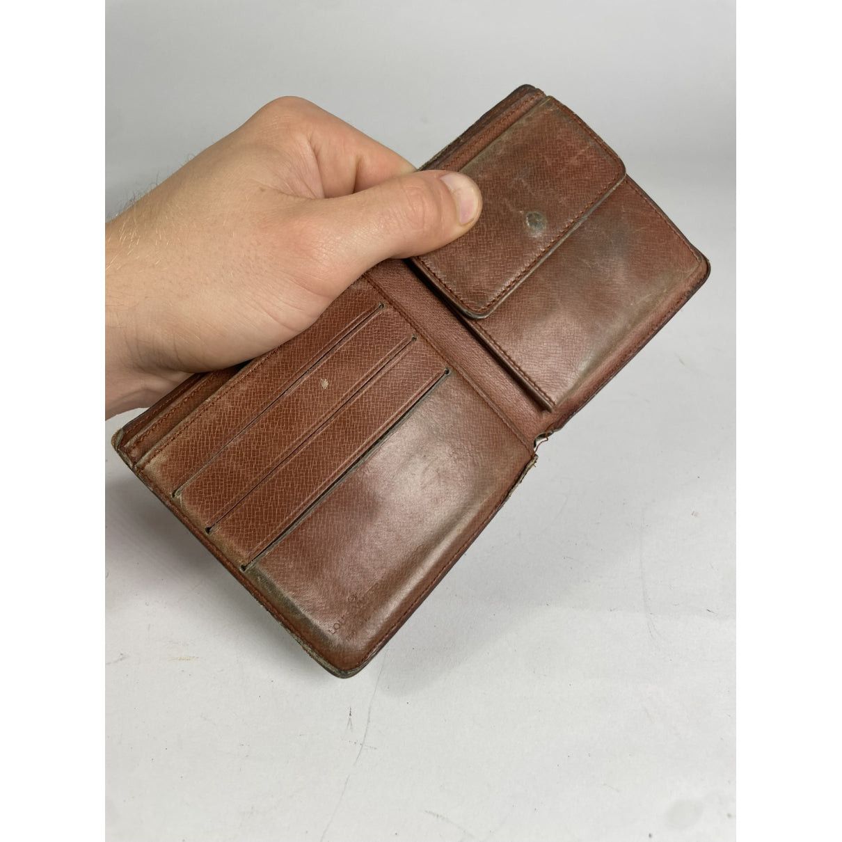Louis Vuitton Brown Leather Purse Size ONE SIZE - 4 Thumbnail