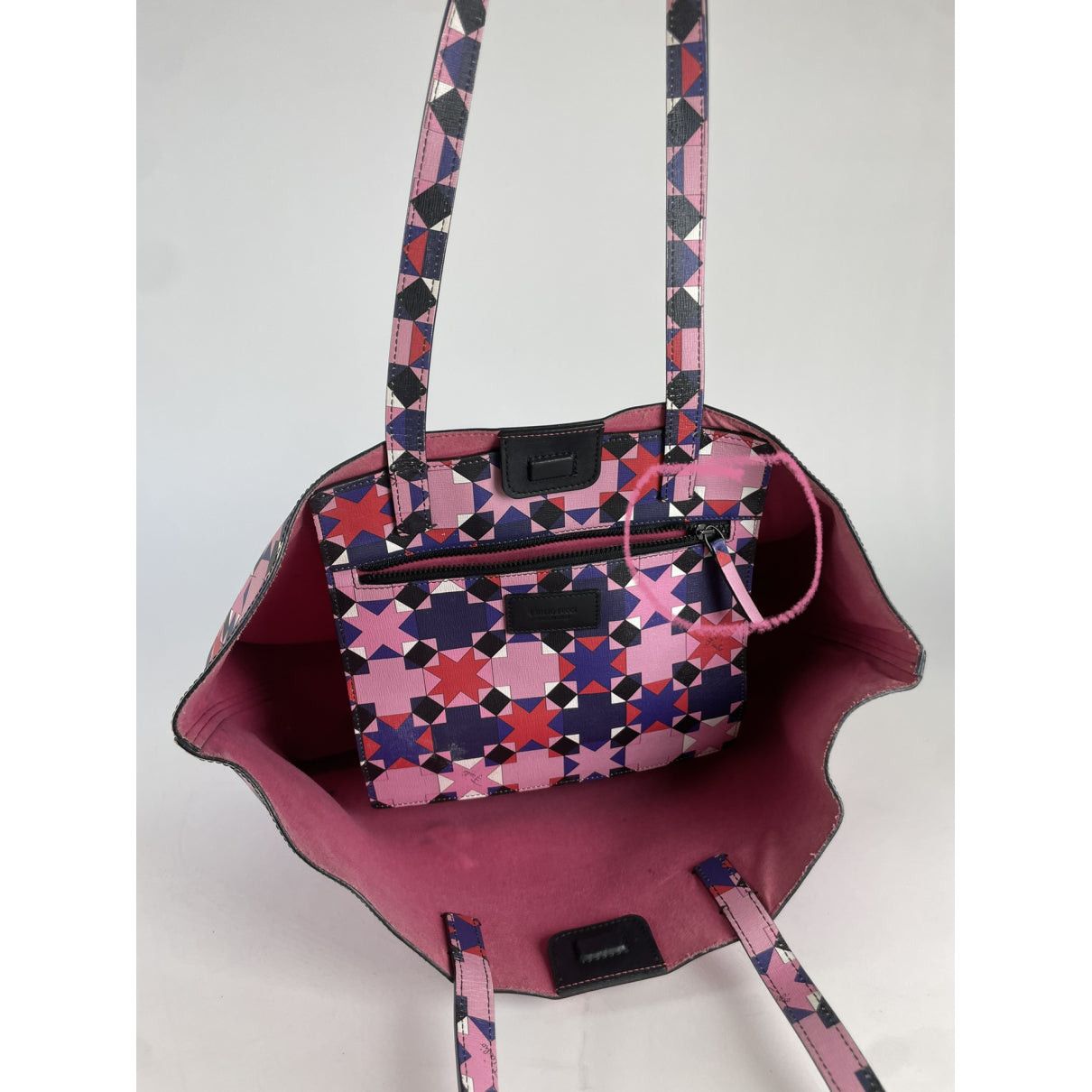 Emilio Pucci Pink Leather Handbag Size ONE SIZE - 2 Thumbnail