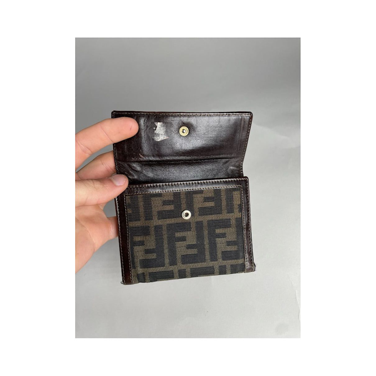 Fendi Baguette Brown Leather Wallet Size ONE SIZE - 4 Thumbnail