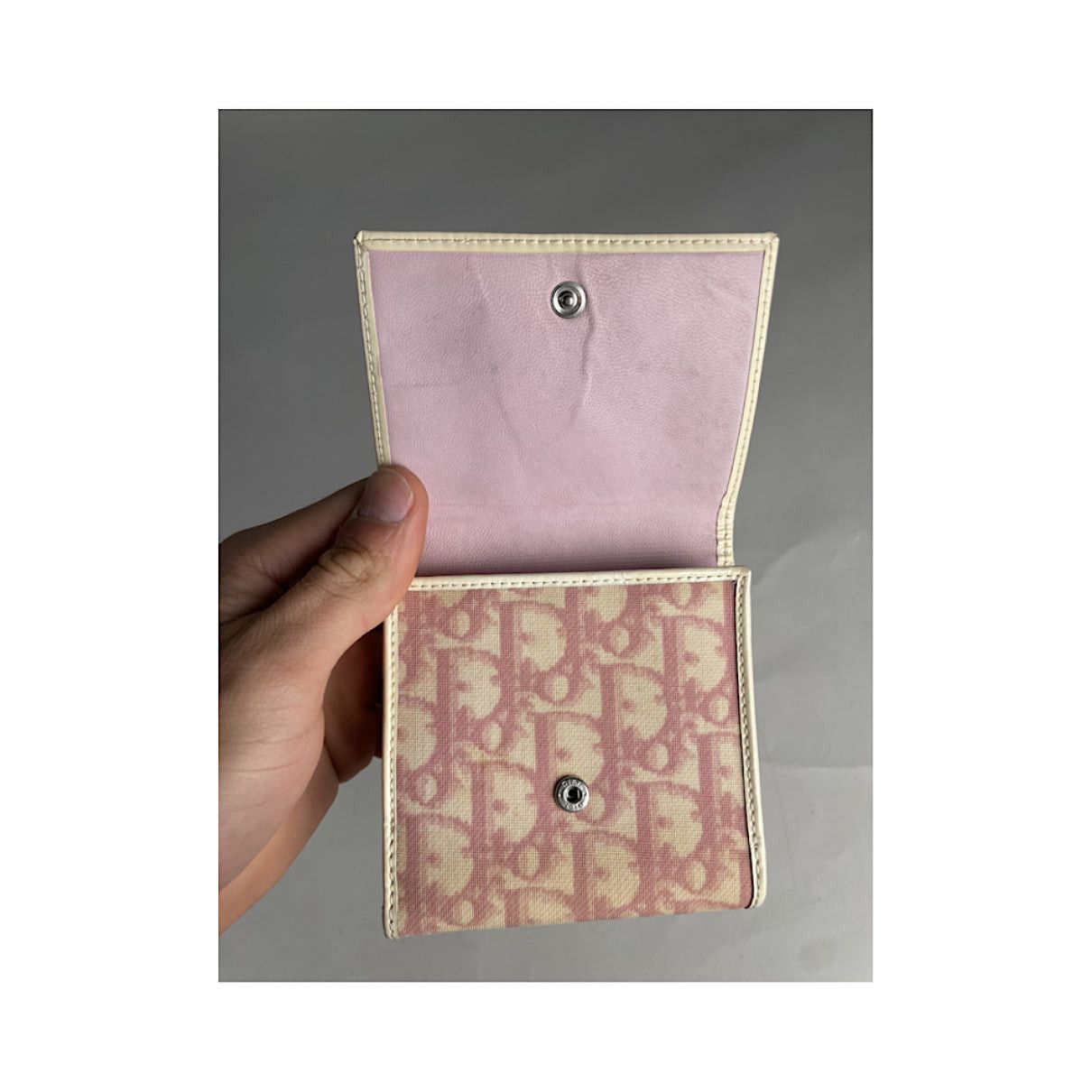 Dior 30 Montaigne Pink Leather Wallet Size ONE SIZE - 4 Thumbnail