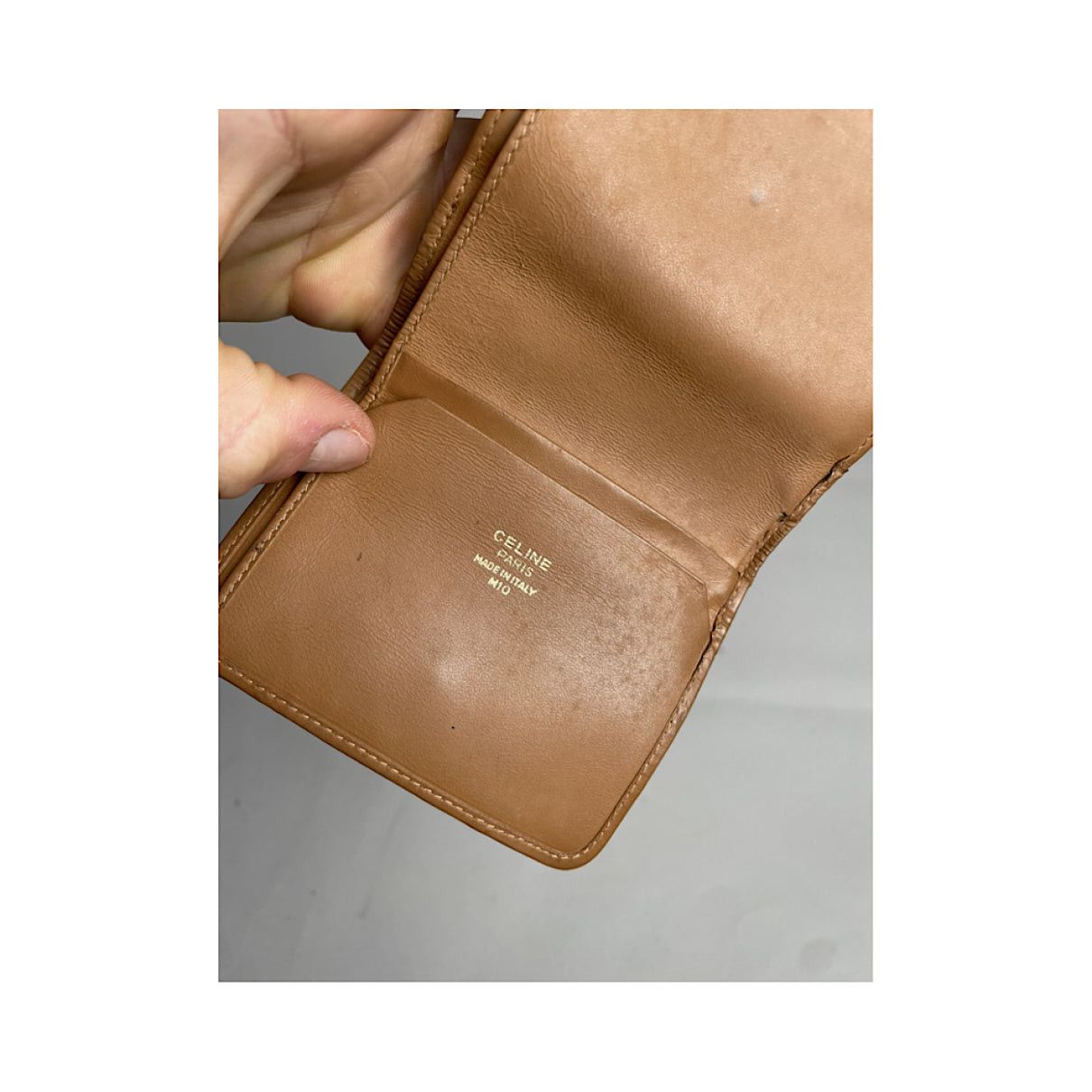 Celine Triomphe Brown Leather Wallet Size ONE SIZE - 5 Thumbnail