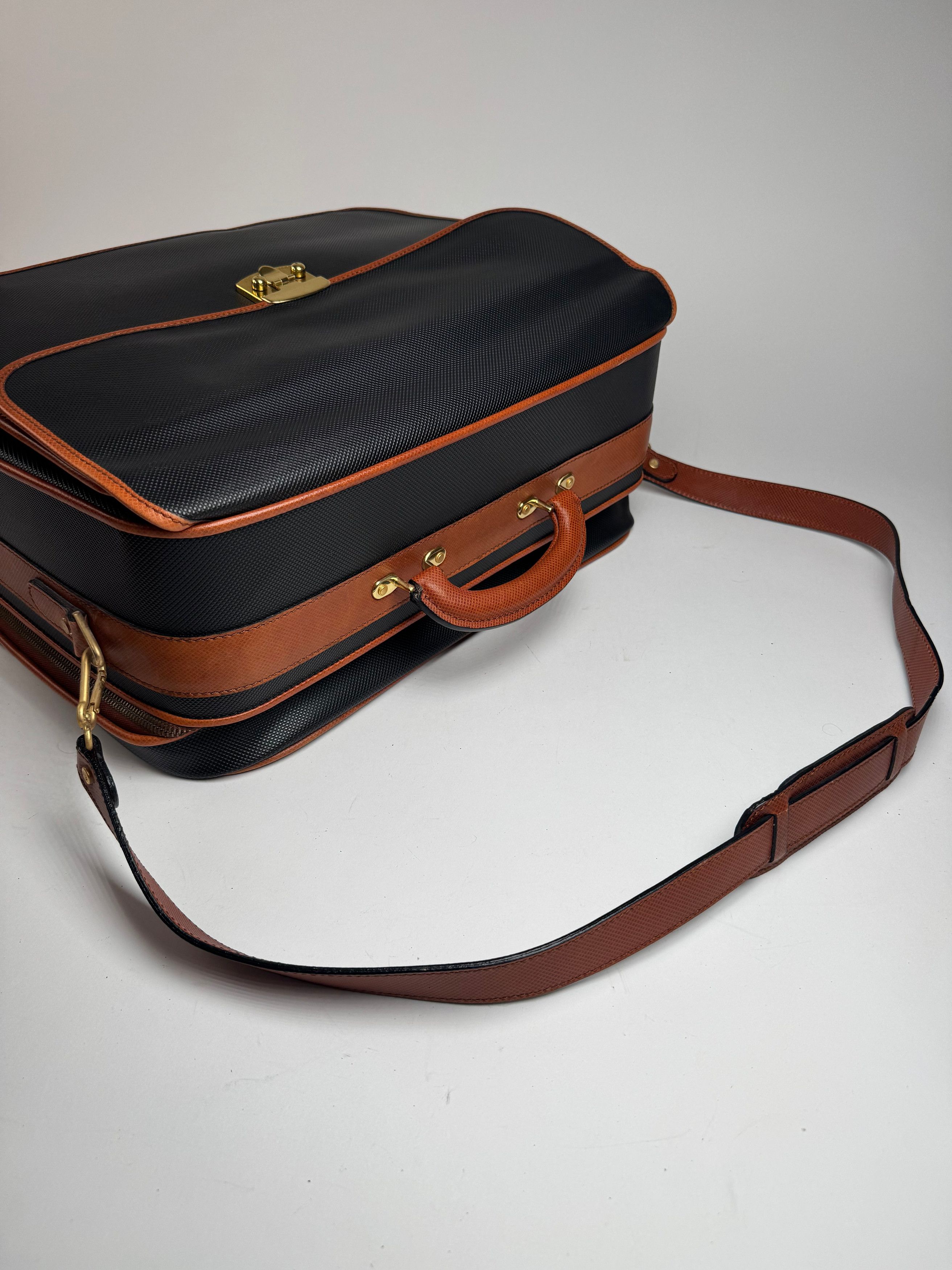 Bottega Veneta Vintage leather Suitcase black / Brown Size ONE SIZE - 10 Thumbnail