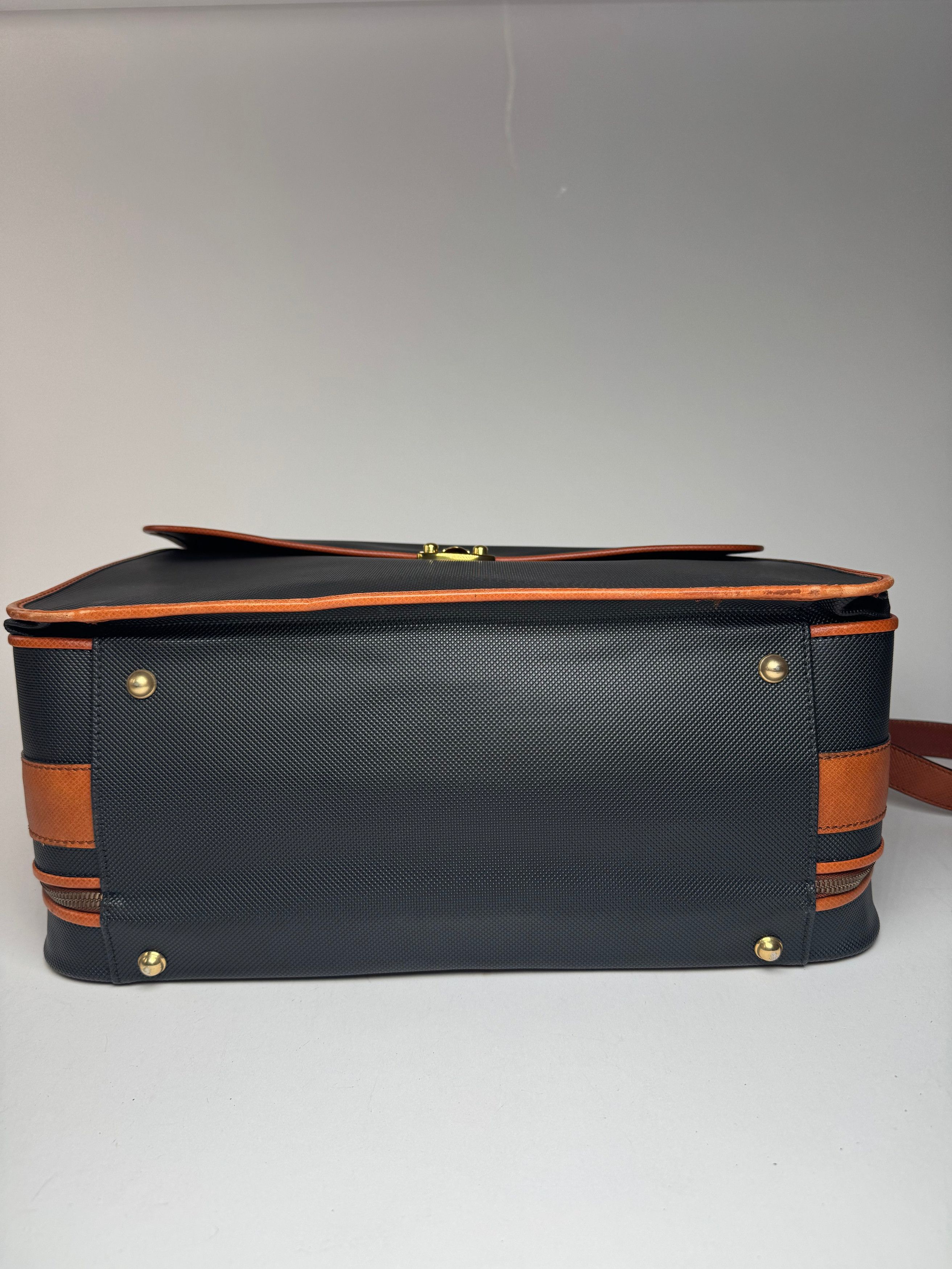 Bottega Veneta Vintage leather Suitcase black / Brown Size ONE SIZE - 11 Thumbnail