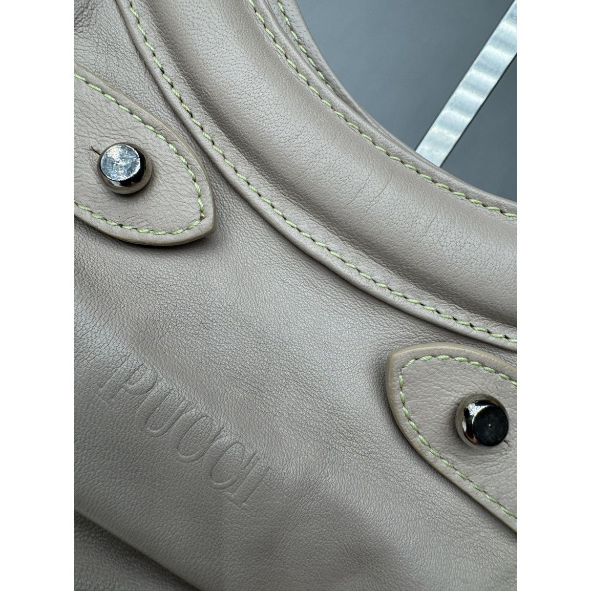 Emilio Pucci Beige Leather Handbag Size ONE SIZE - 2 Thumbnail