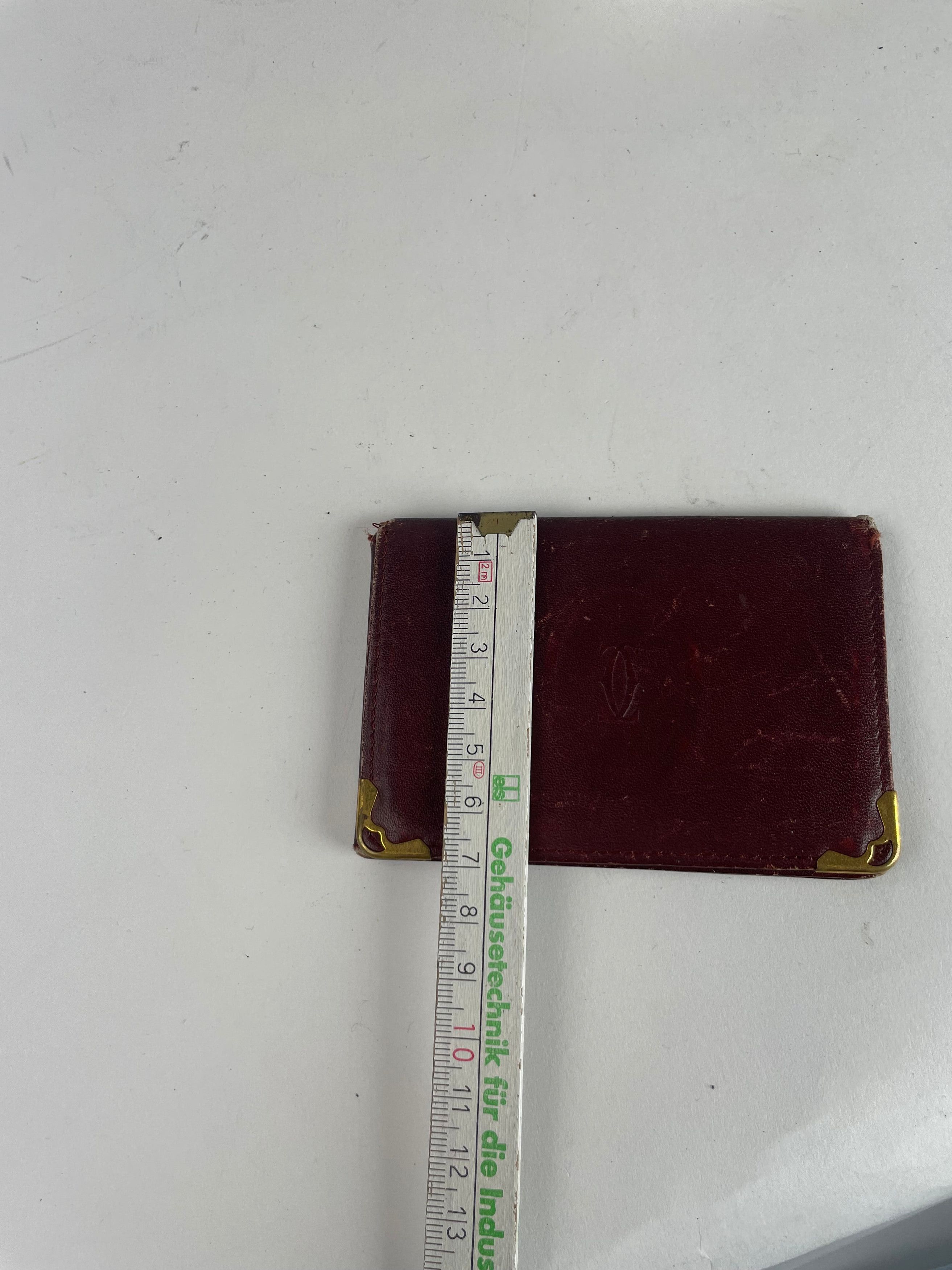 Cartier Vintage Leather Card Holder burgundy Size ONE SIZE - 7 Thumbnail