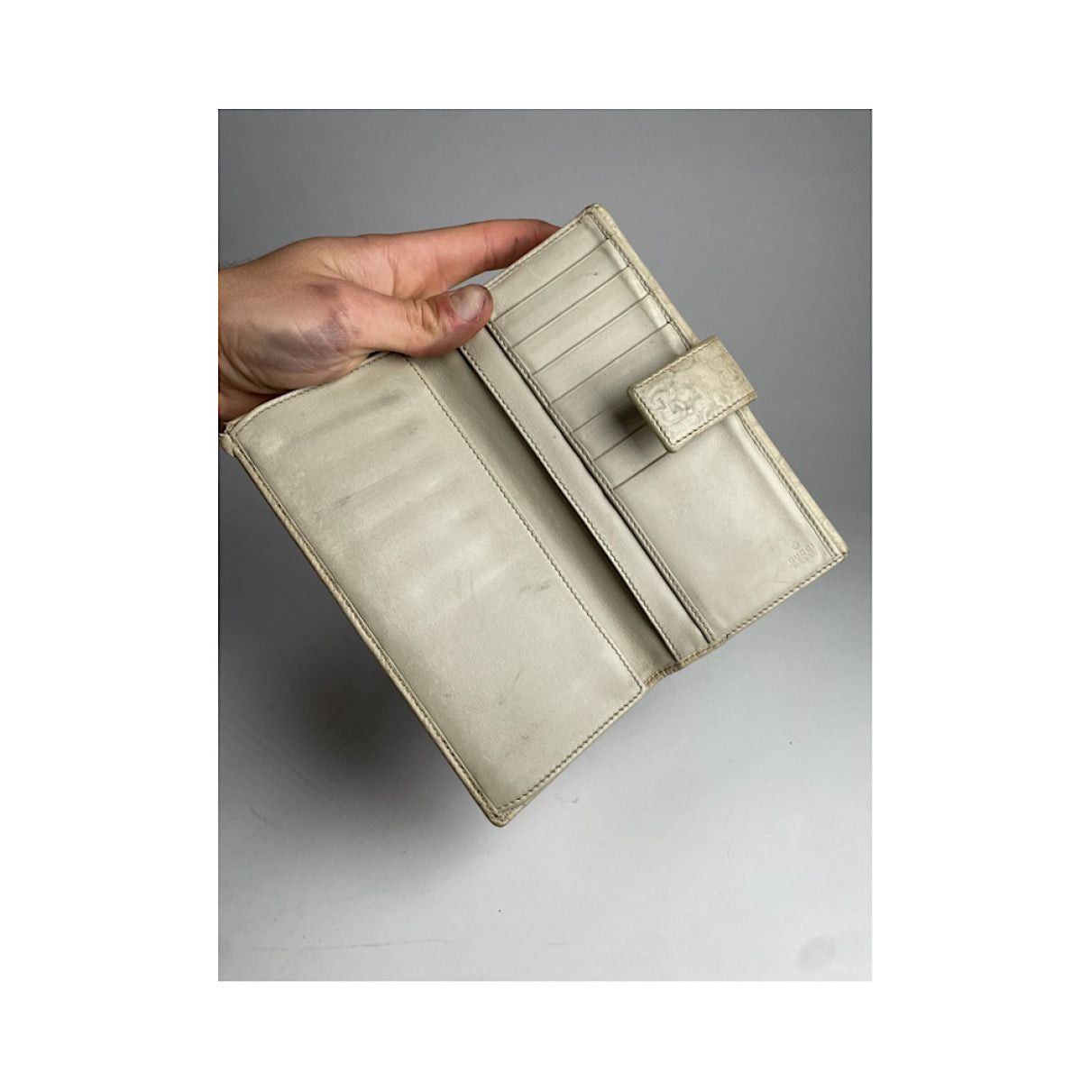 Gucci GG Blooms White Leather Wallet Size ONE SIZE - 3 Thumbnail