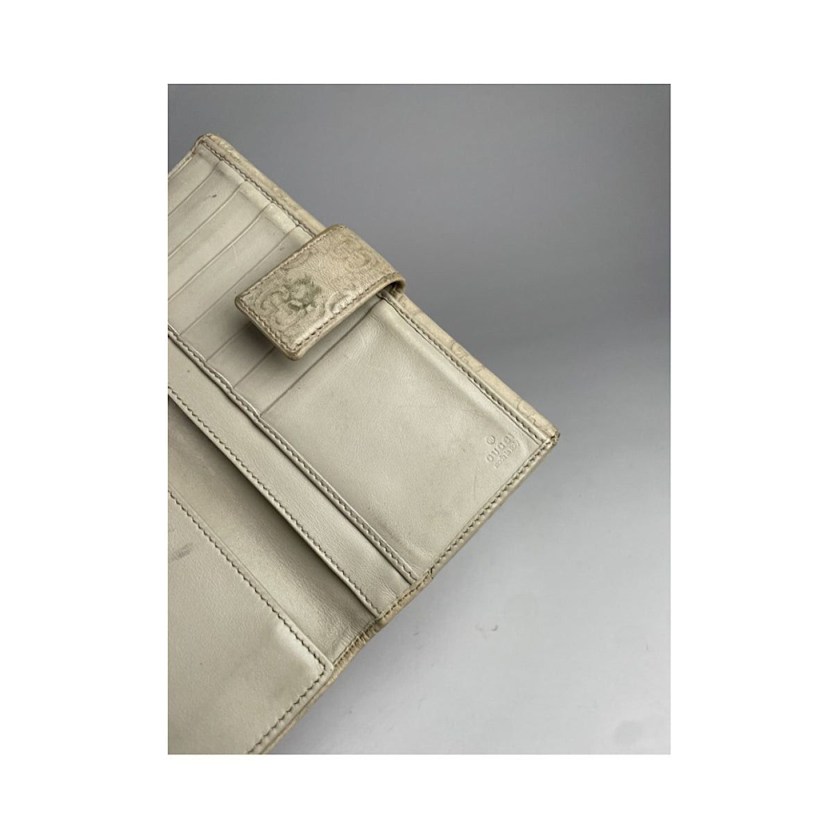 Gucci GG Blooms White Leather Wallet Size ONE SIZE - 4 Thumbnail