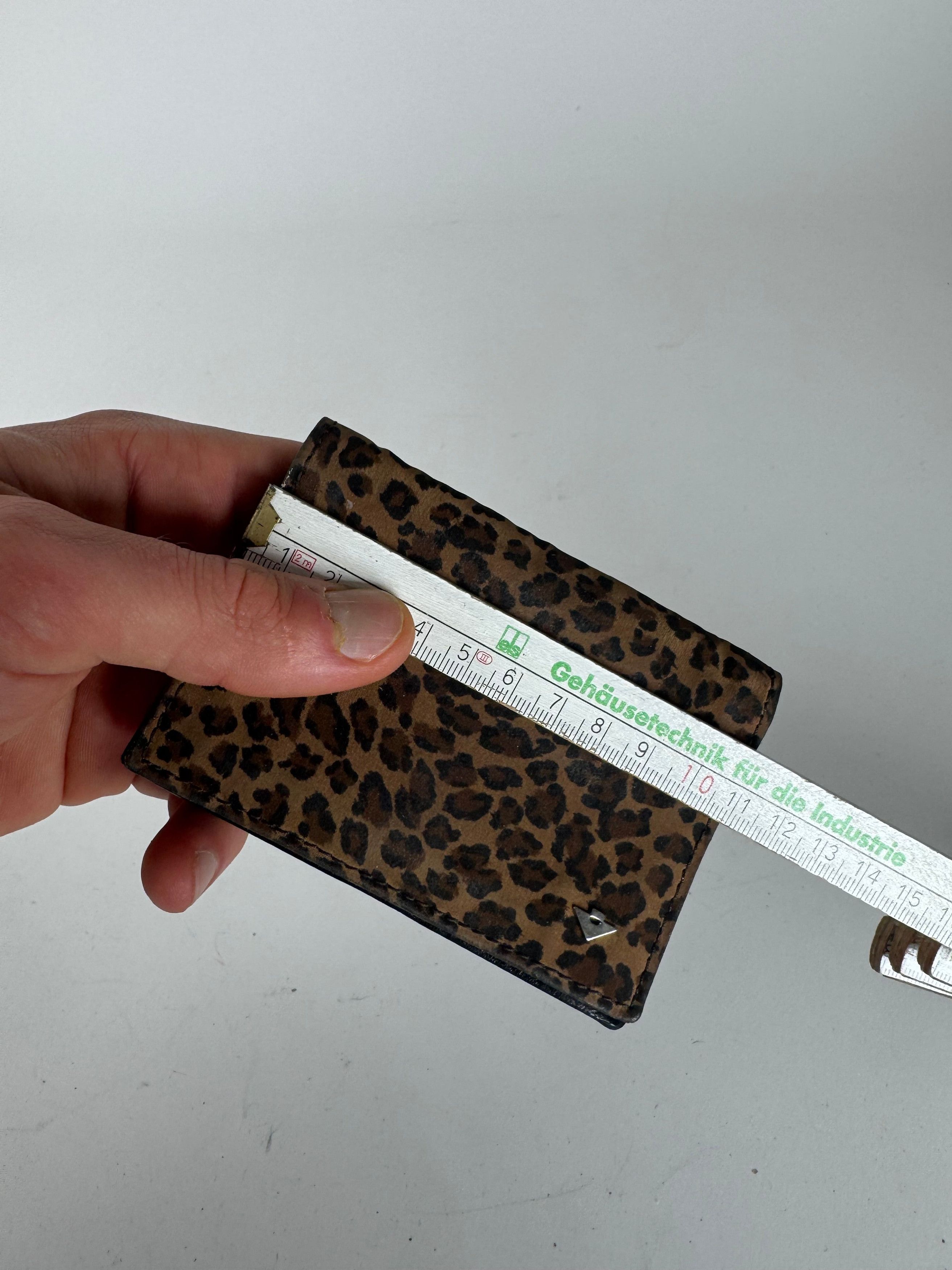 Bottega Veneta Vintage Canvas Card Holder Leopard Size ONE SIZE - 9 Thumbnail
