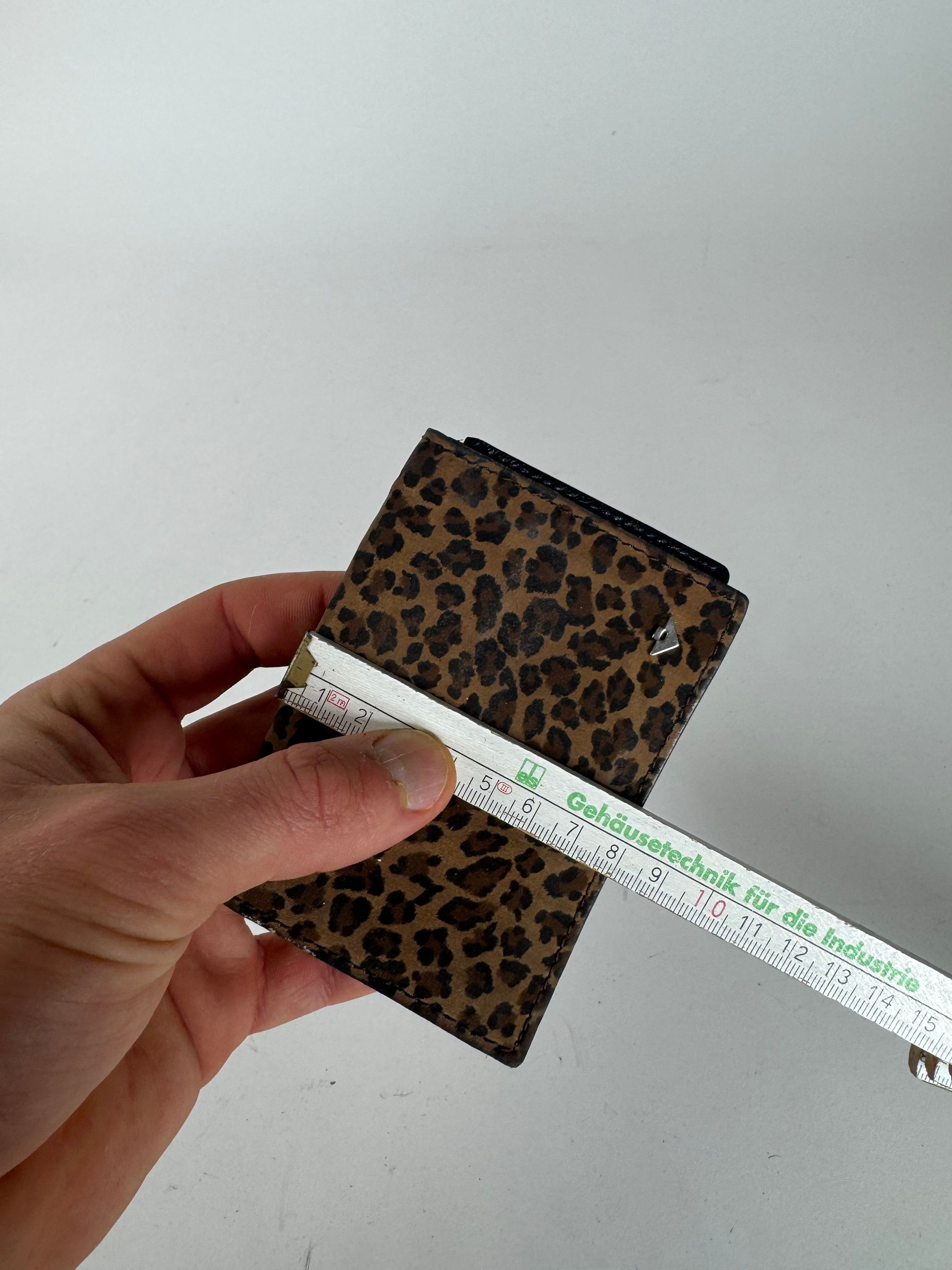 Bottega Veneta Vintage Canvas Card Holder Leopard Size ONE SIZE - 10 Thumbnail