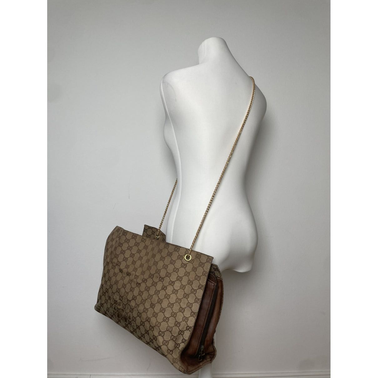 Gucci Jackie Vintage Beige Cotton Handbag Size ONE SIZE - 2 Thumbnail