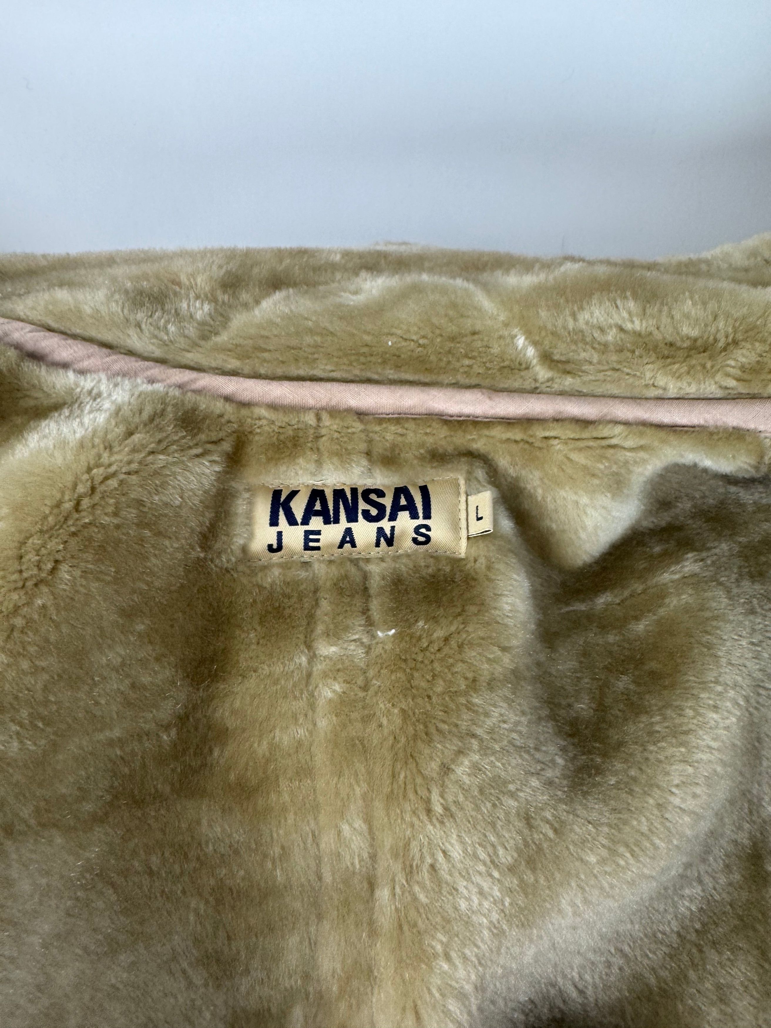 Kansai Yamamoto Vintage Fur Parka Unisex Beige M/L Size L / US 10 / IT 46 - 6 Thumbnail