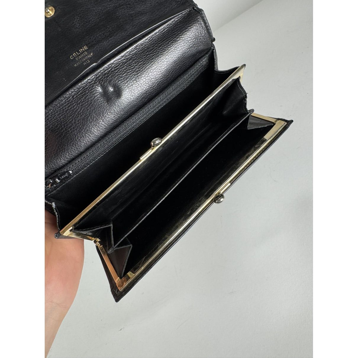 Celine Triomphe Black Leather Wallet Size ONE SIZE - 5 Thumbnail