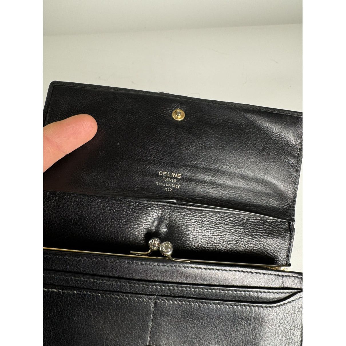 Celine Triomphe Black Leather Wallet Size ONE SIZE - 4 Thumbnail