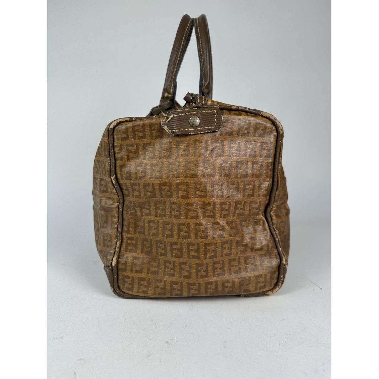 Fendi Baguette Brown Leather Handbag Size ONE SIZE - 3 Thumbnail