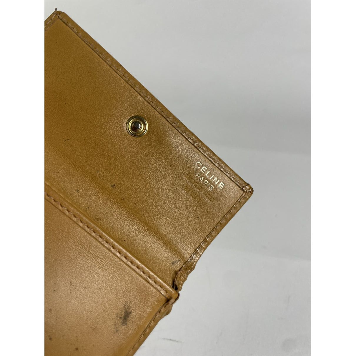 Celine Triomphe Brown Leather Wallet Size ONE SIZE - 4 Thumbnail