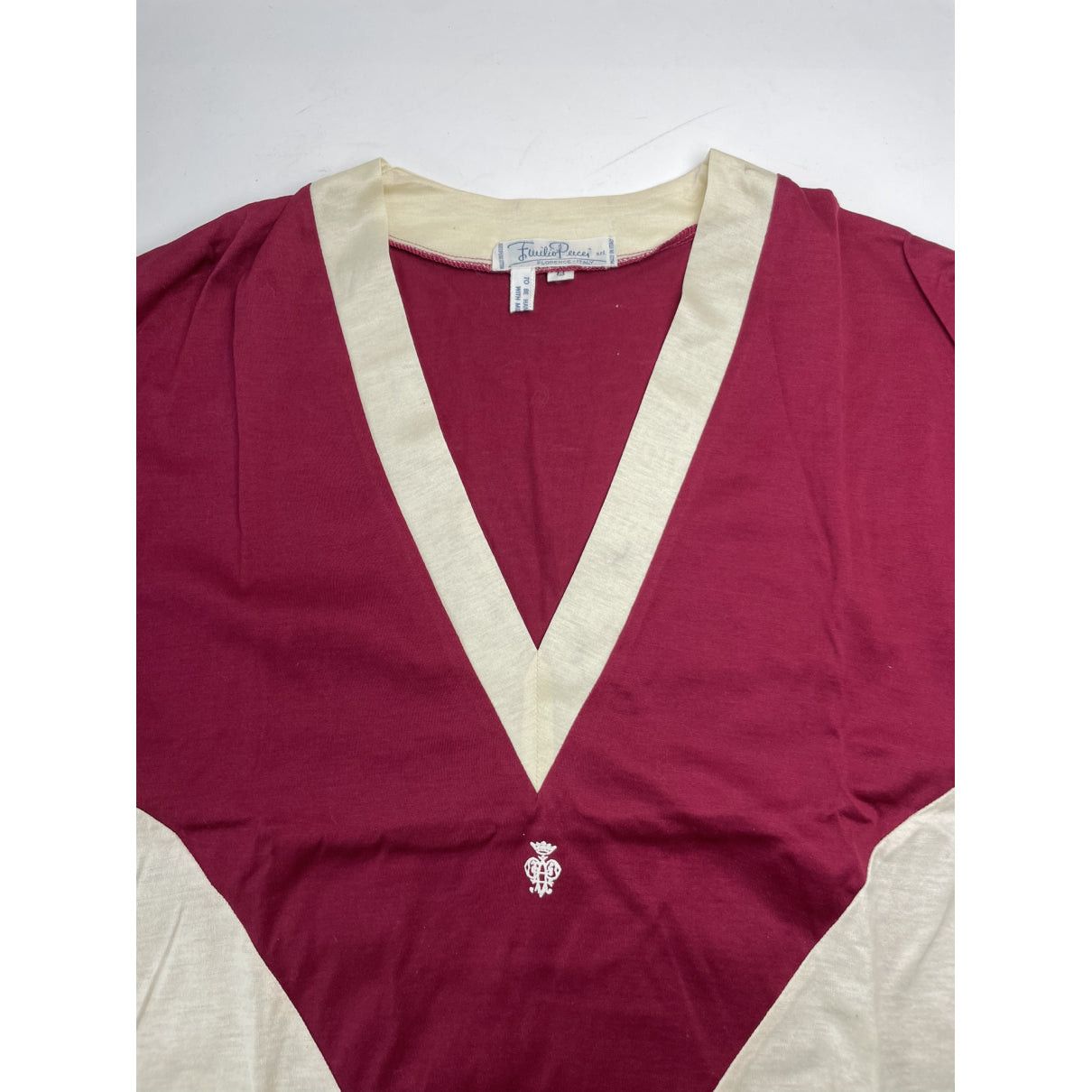 Emilio Pucci Burgundy Wool Top Size M / US 6-8 / IT 42-44 - 4 Thumbnail