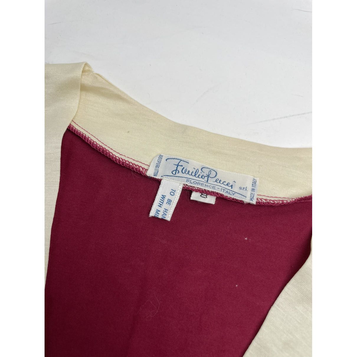 Emilio Pucci Burgundy Wool Top Size M / US 6-8 / IT 42-44 - 3 Thumbnail