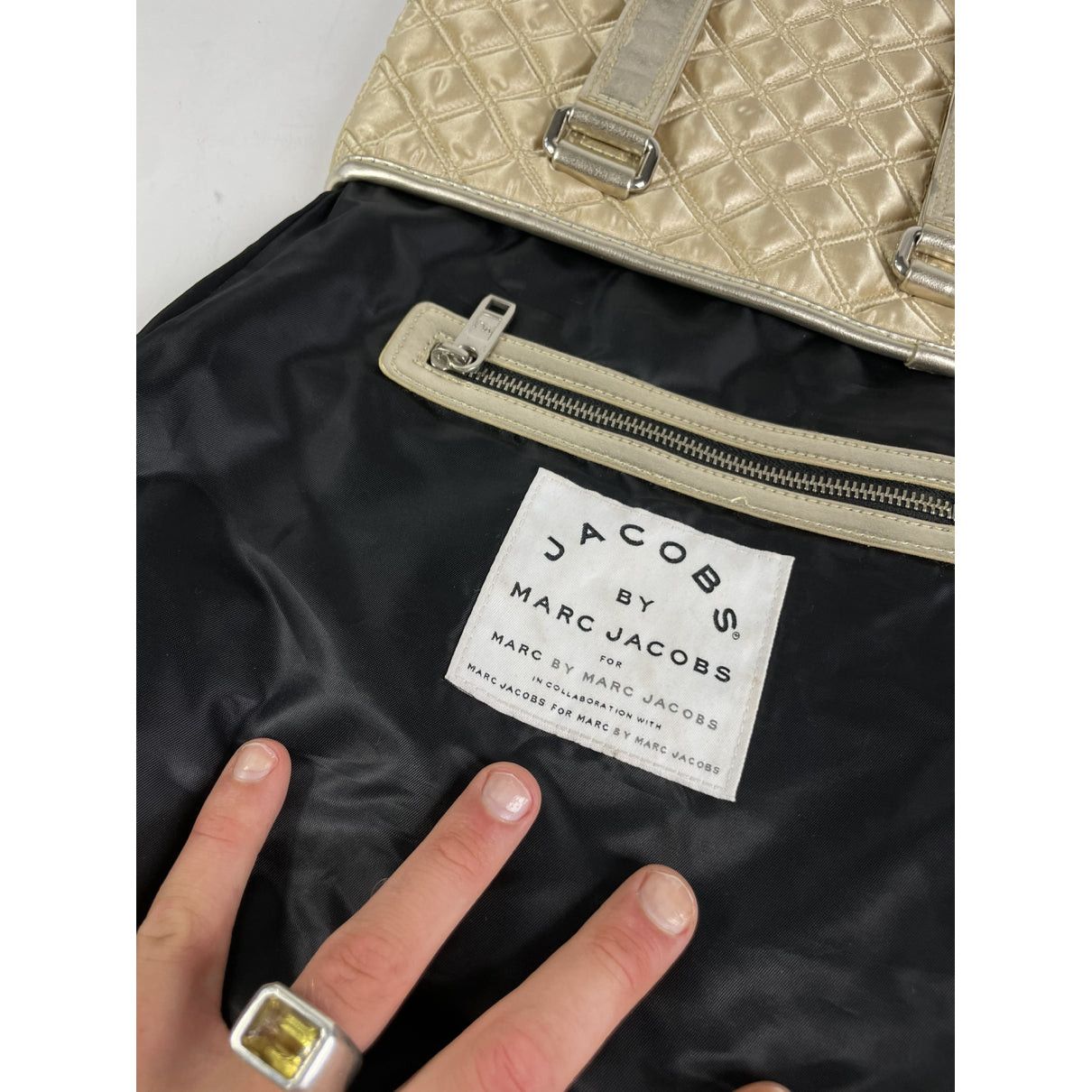 Marc by Marc Jacobs Gold Leather Handbag Size ONE SIZE - 4 Thumbnail