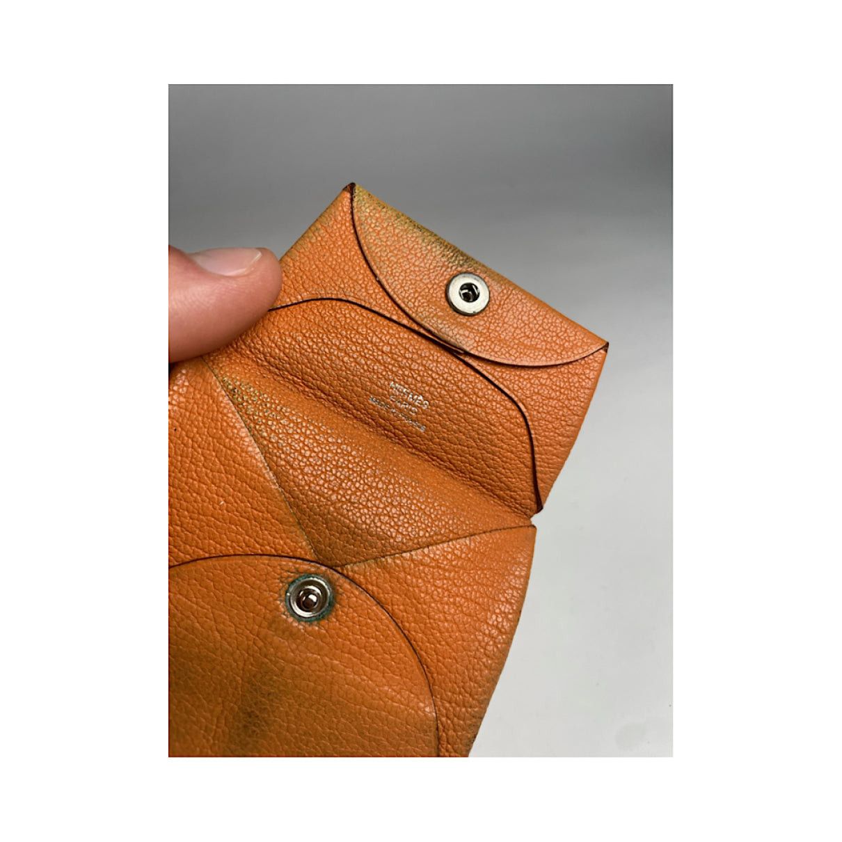 Other Hermès Orange Leather Purse Size ONE SIZE - 4 Thumbnail