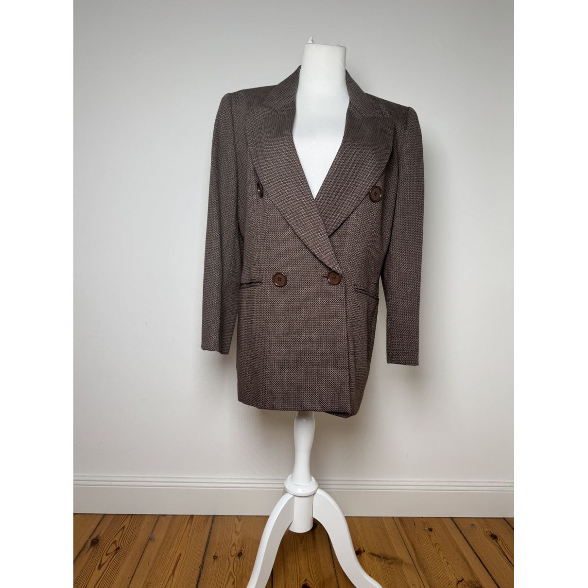 Dior Brown Wool Trench Coat Size L / US 10 / IT 46 - 2 Thumbnail