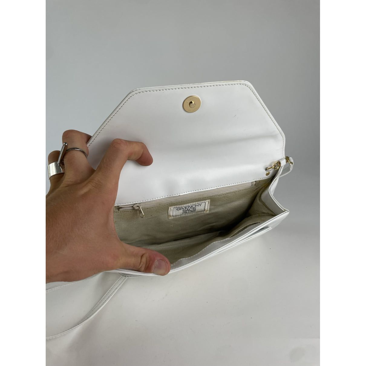 Givenchy 4G White Leather Handbag Size ONE SIZE - 2 Thumbnail