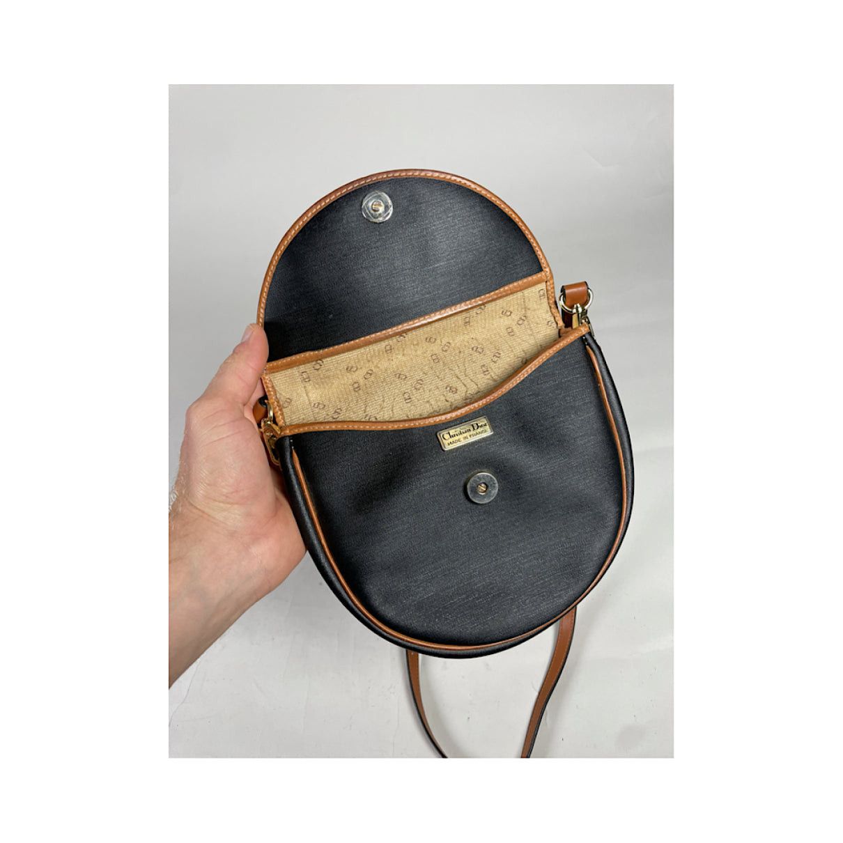 Dior Admit It Black Leather Handbag Size ONE SIZE - 5 Thumbnail