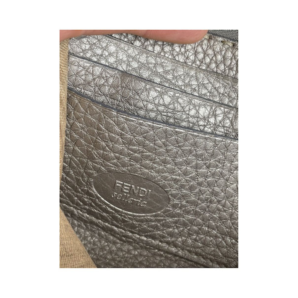 Fendi Silver Leather Wallet Size ONE SIZE - 5 Thumbnail