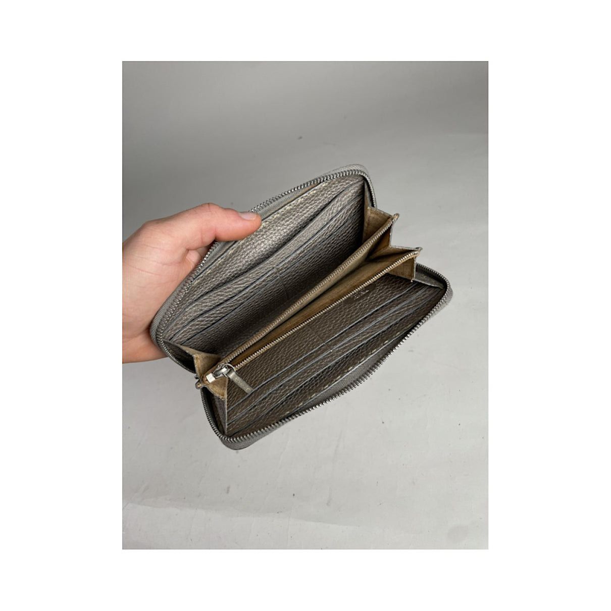 Fendi Silver Leather Wallet Size ONE SIZE - 4 Thumbnail